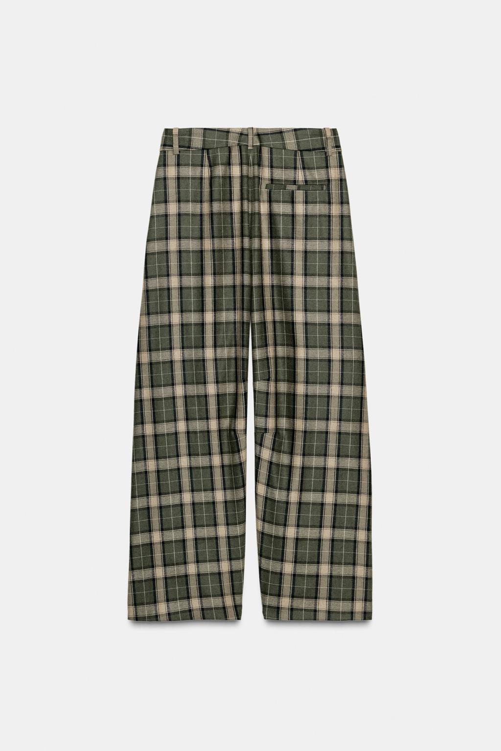 Zw Collection Check Trousers With Wool
