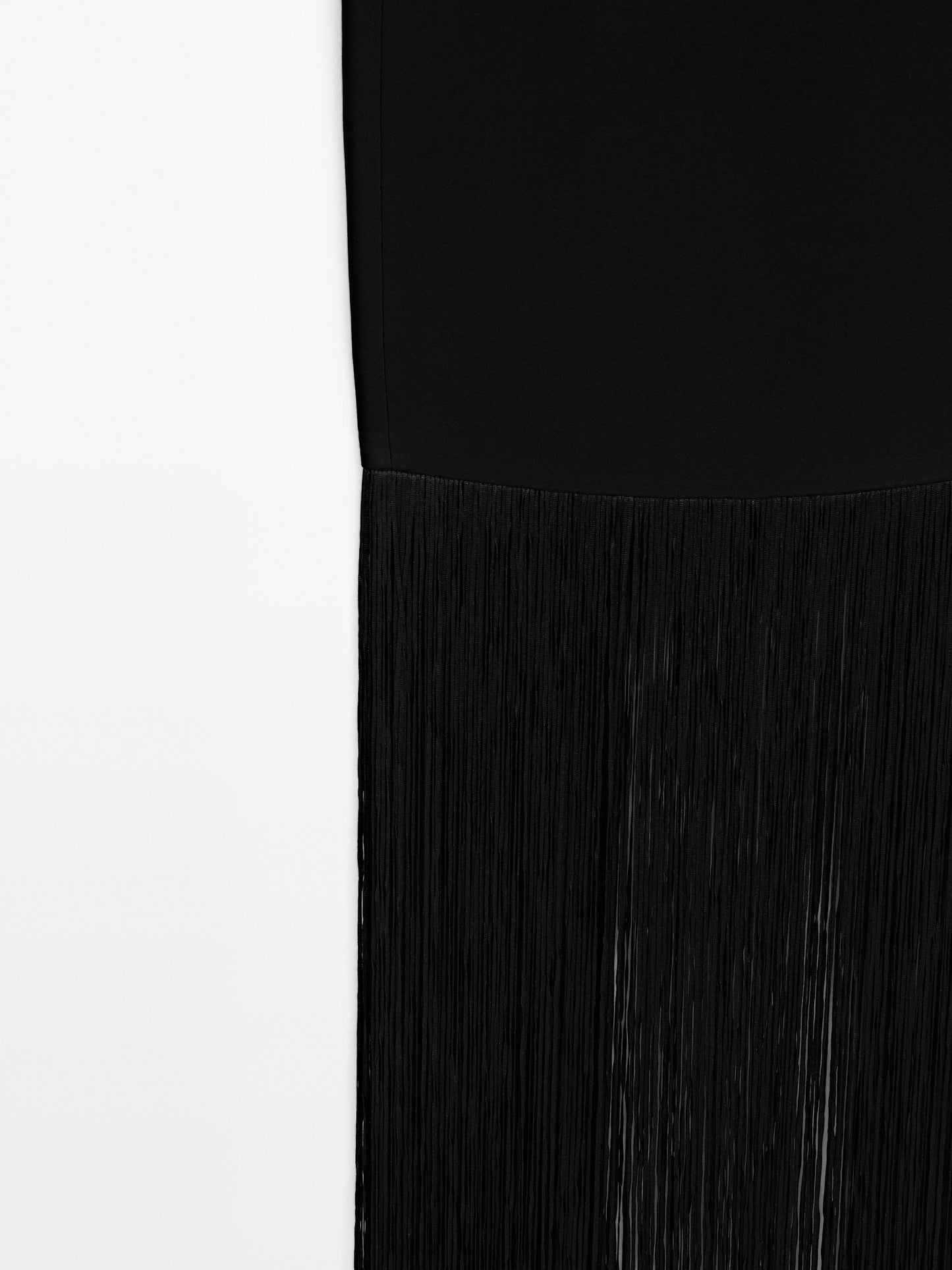 Long dress with fringe detail