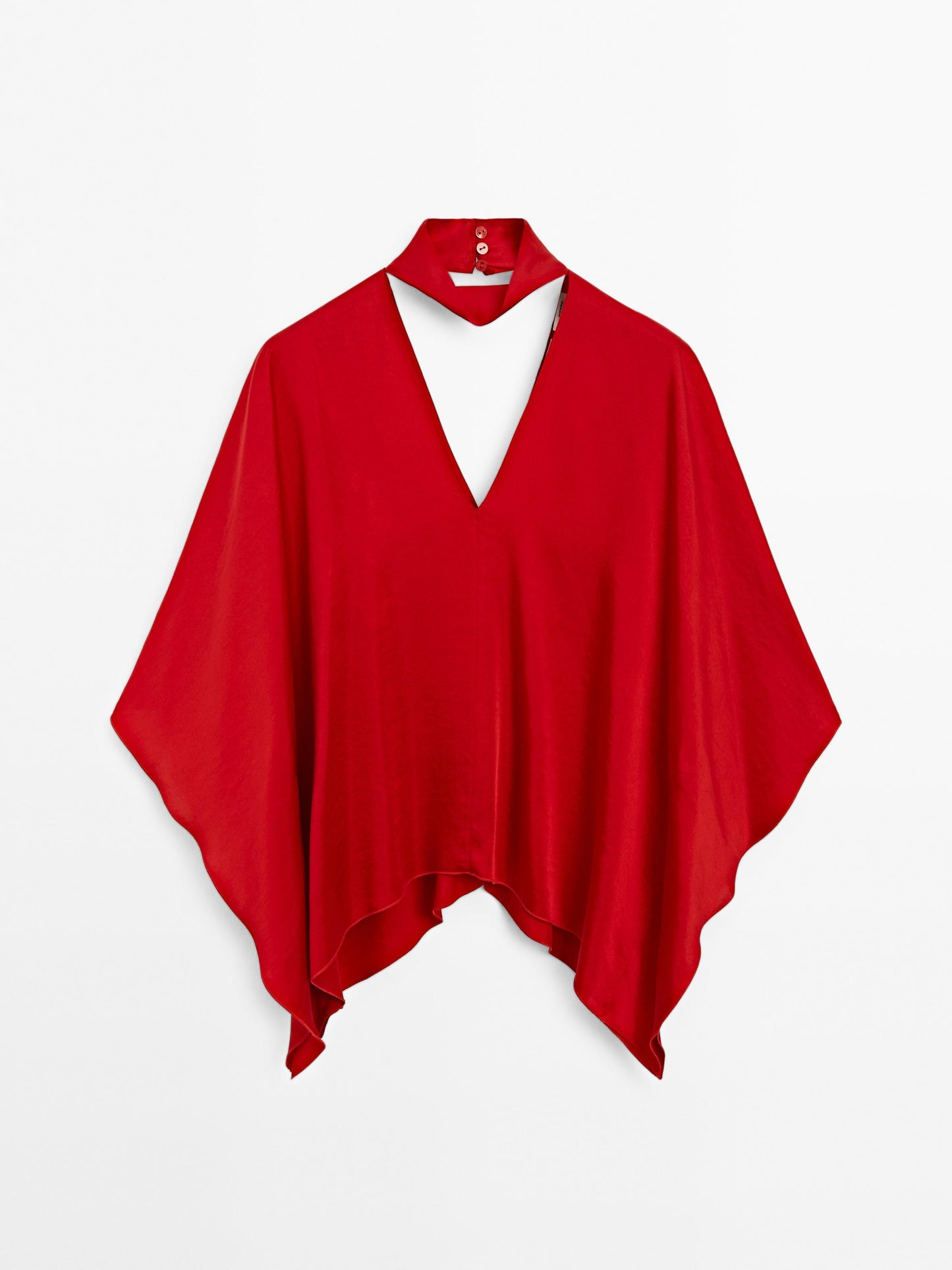 Flowing V-neck blouse