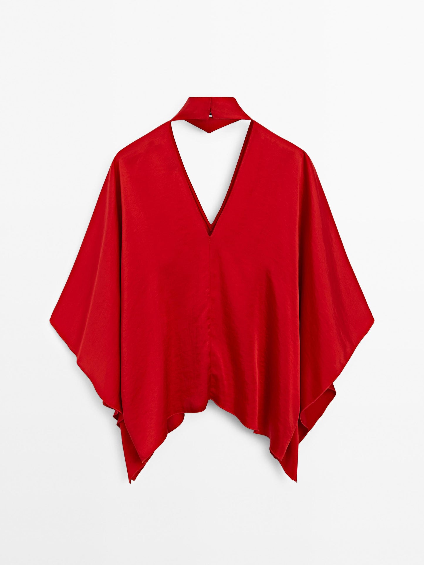 Flowing V-neck blouse