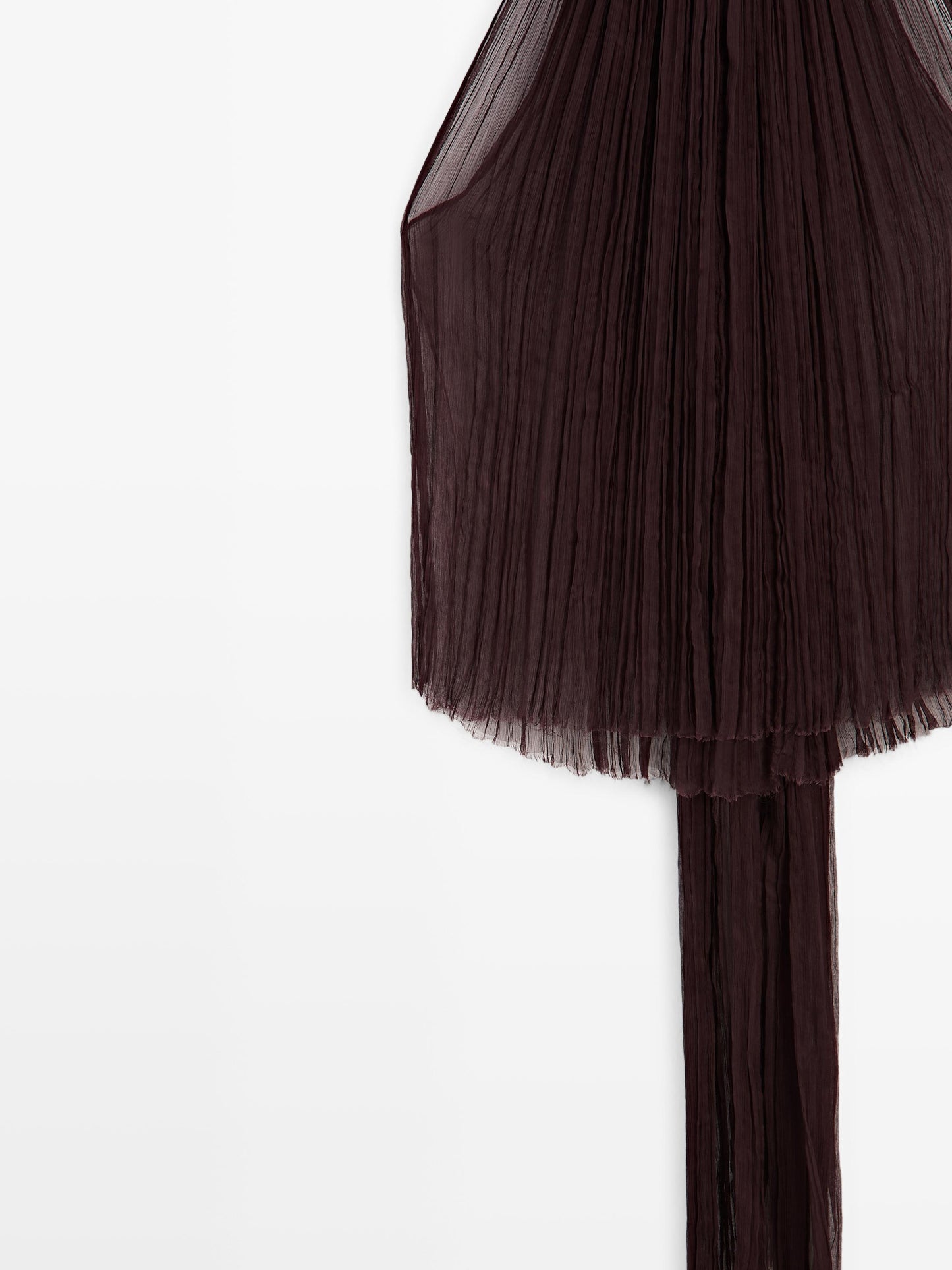 Pleated halter top