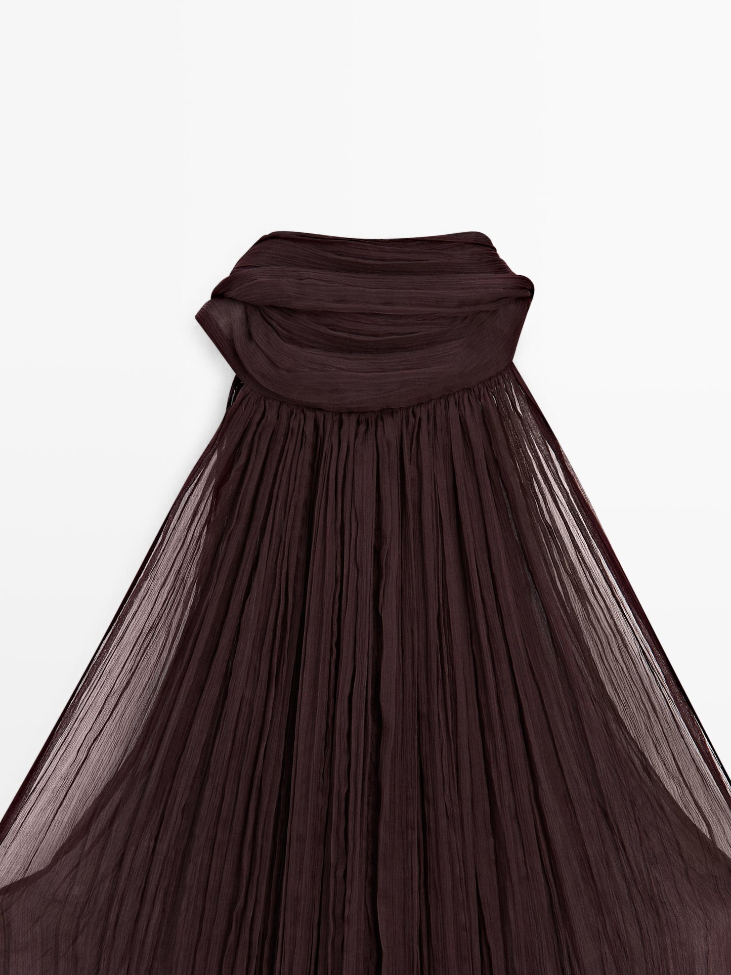 Pleated halter top