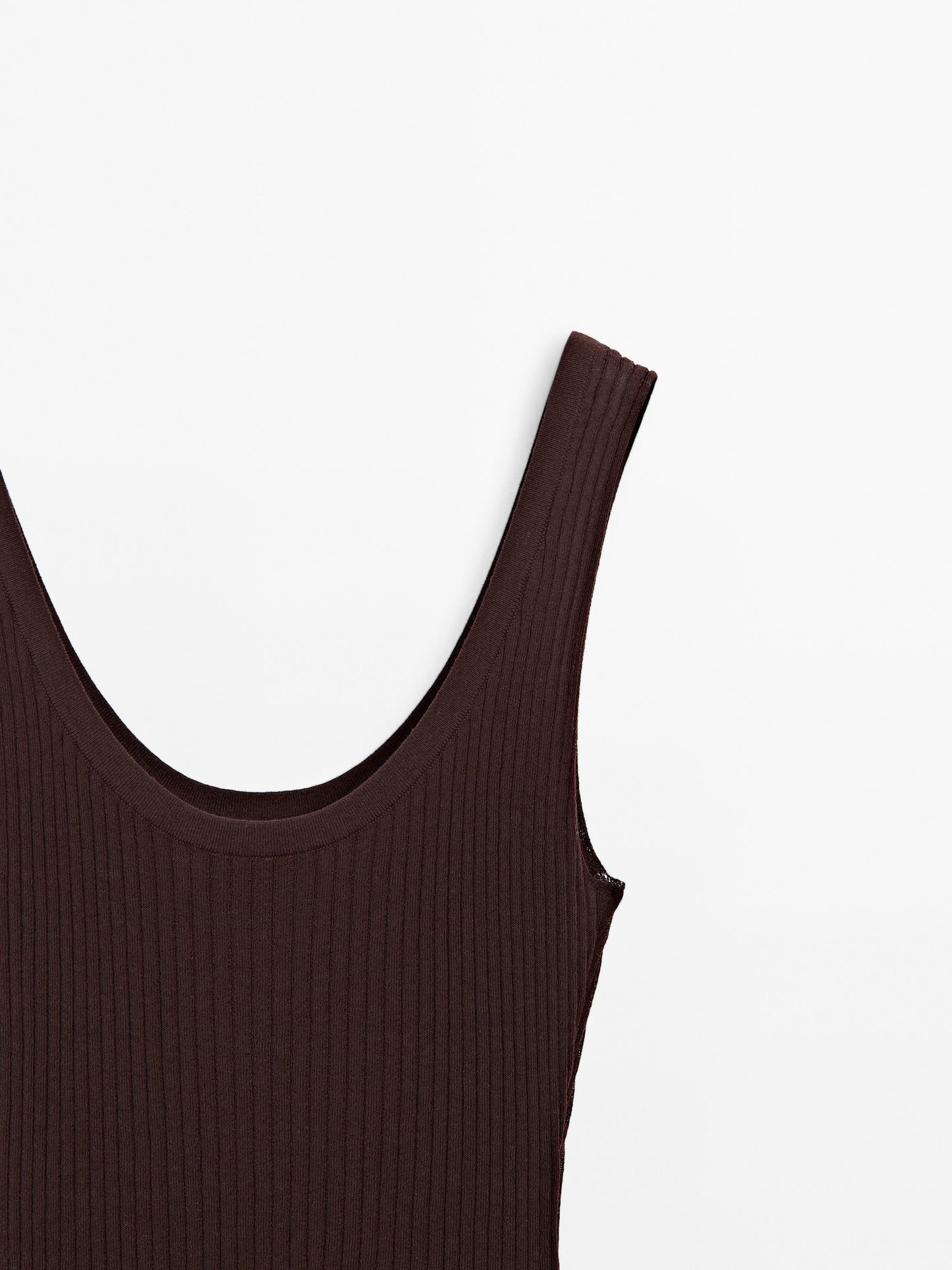 Knit bodysuit with round neckline