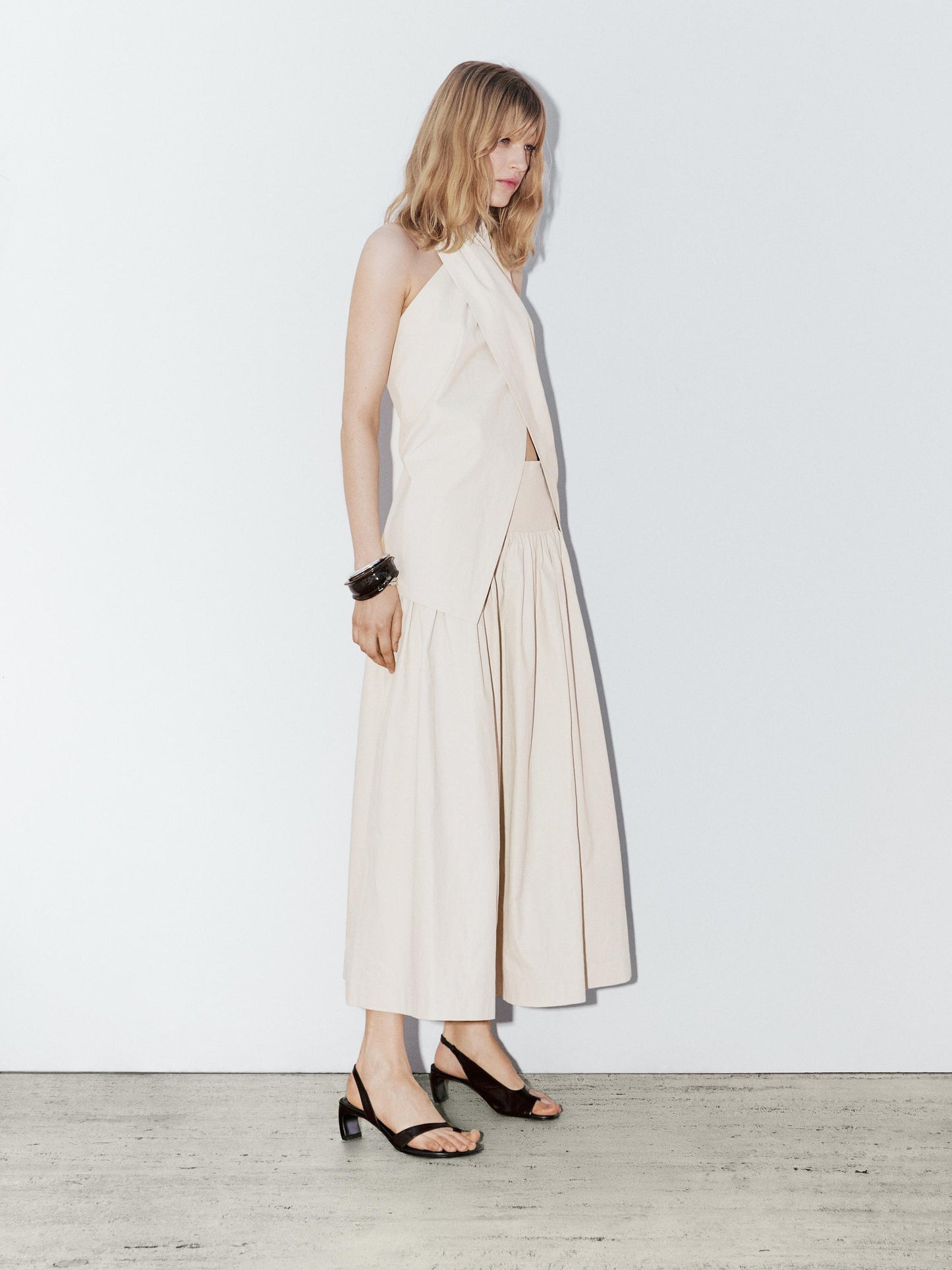 100% linen wrap top