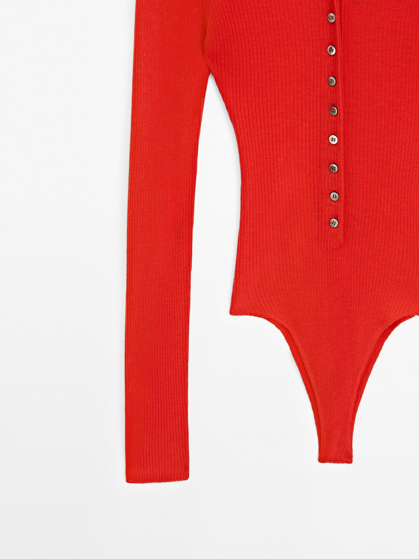 Ribbed knit bodysuit