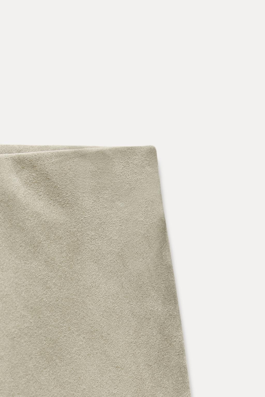 Faux Suede Midi Skirt