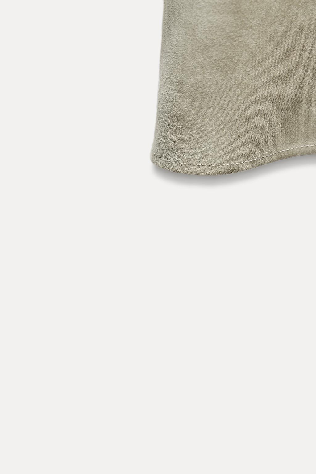 Faux Suede Midi Skirt