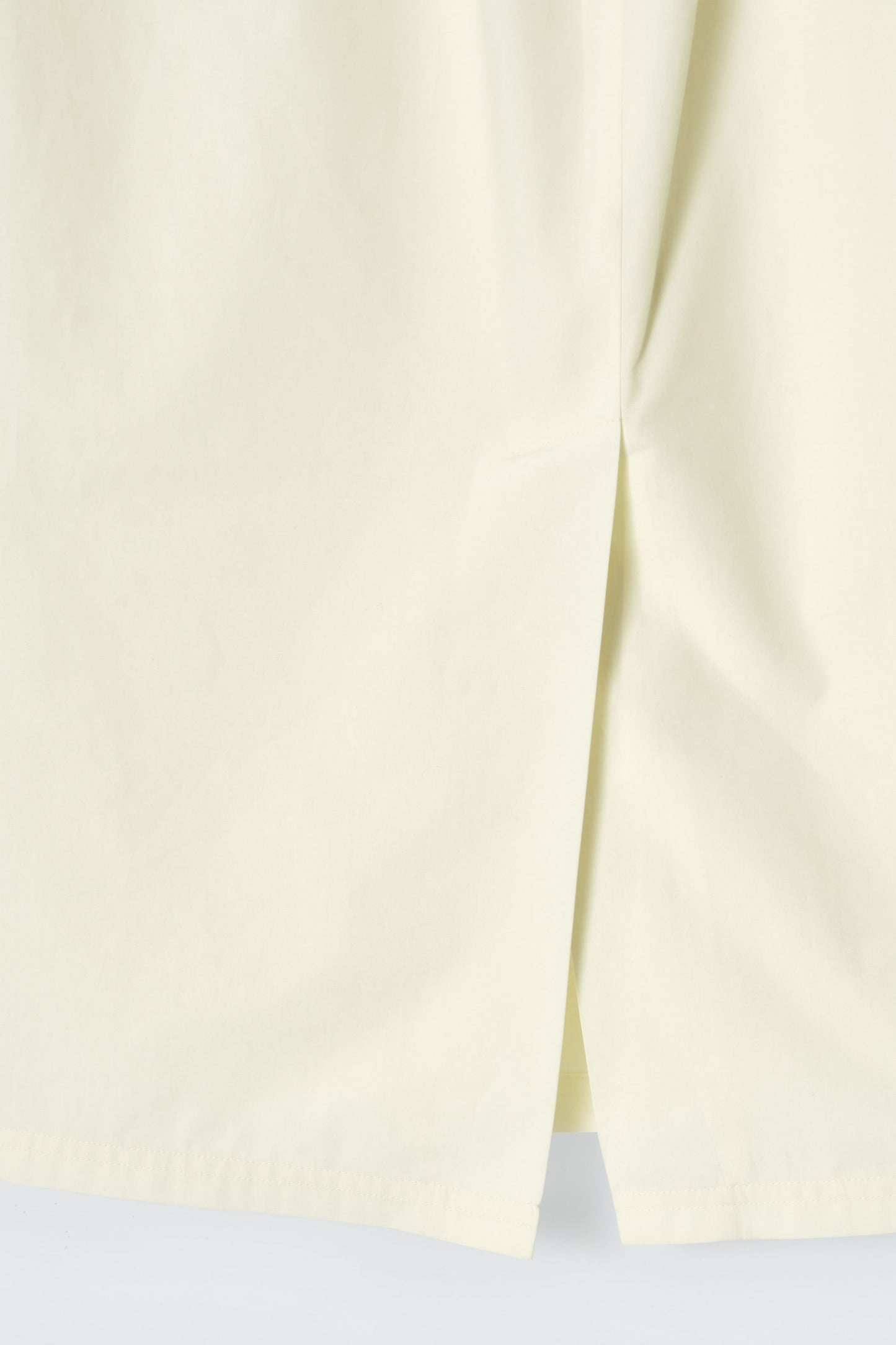 Cotton drawstring midi skirt