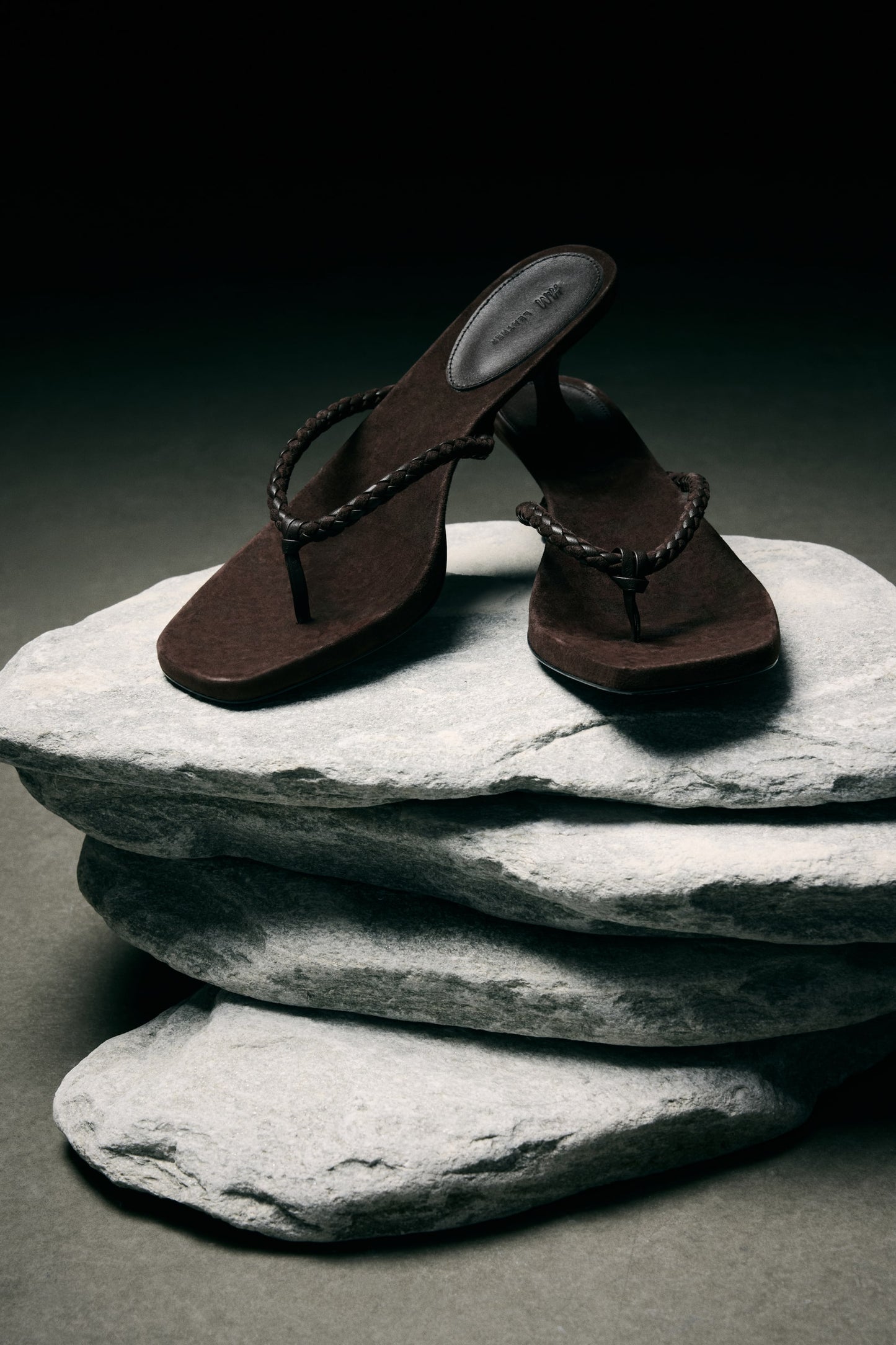 Heeled suede sandals