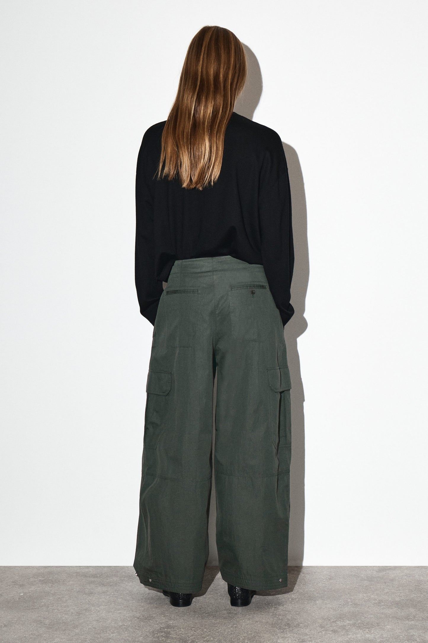 Utility Barrel-Leg Trousers