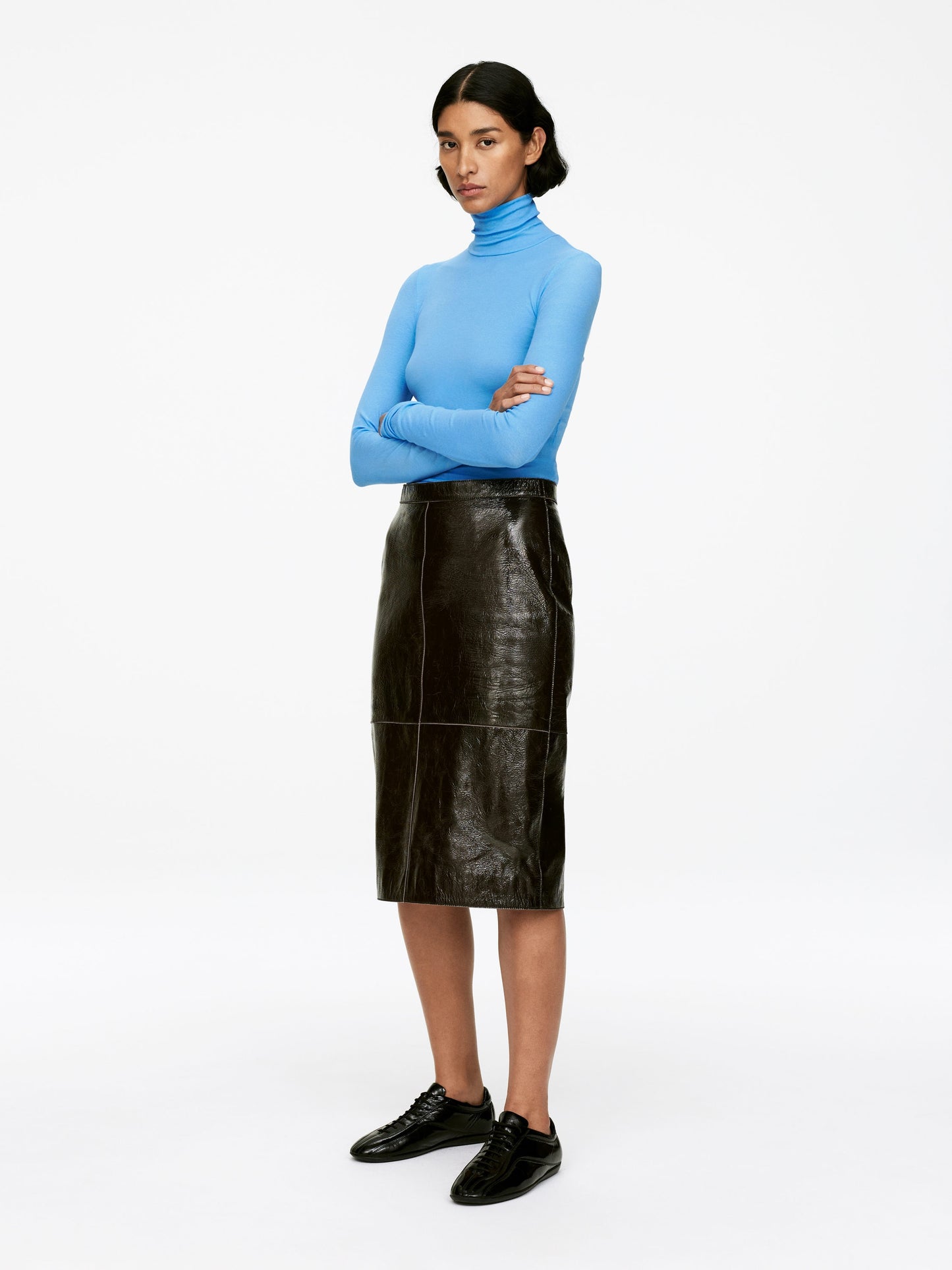 Roll-Neck Cotton Top