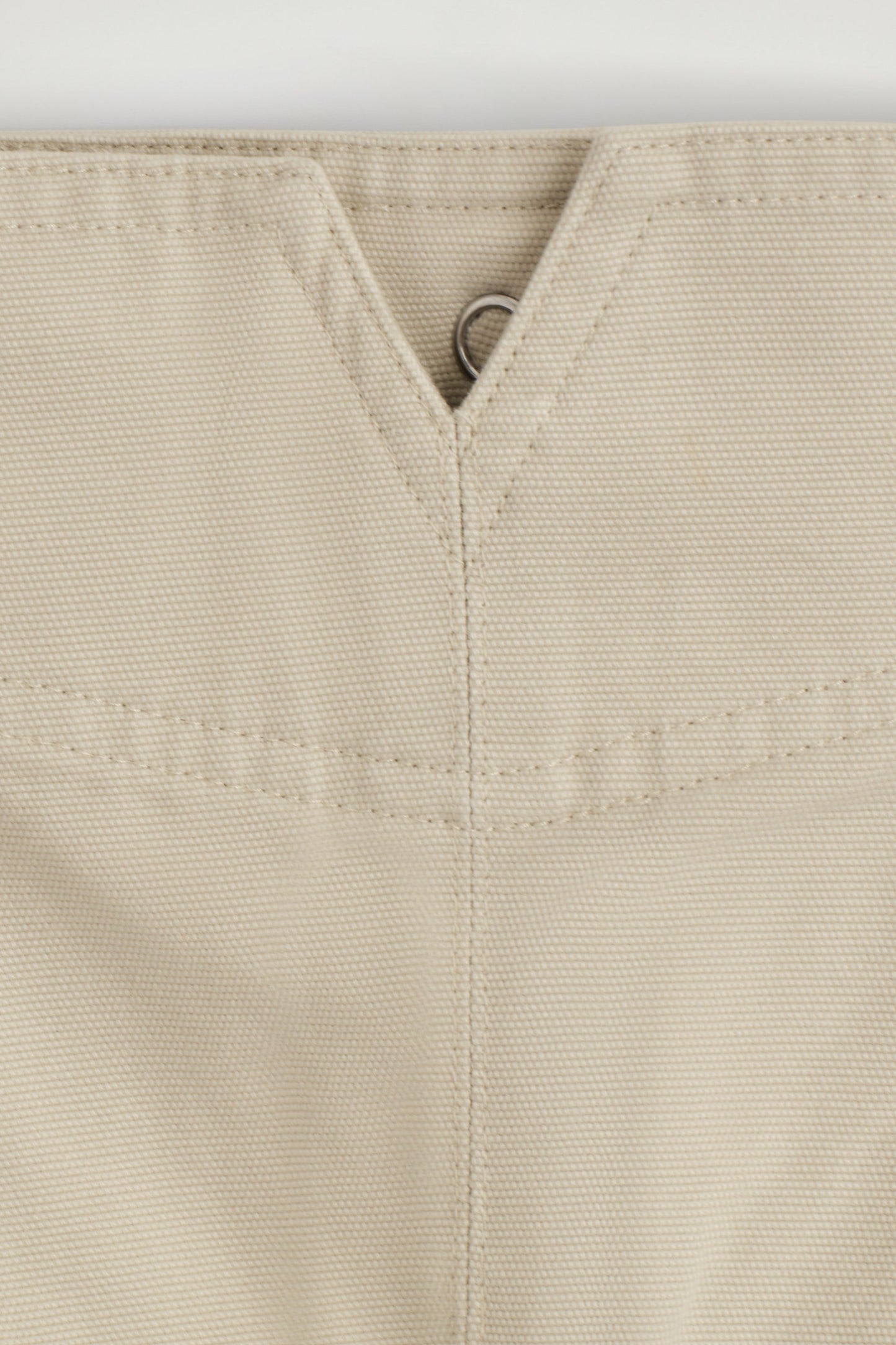 Pleated Buckle-Detail Mini Skirt
