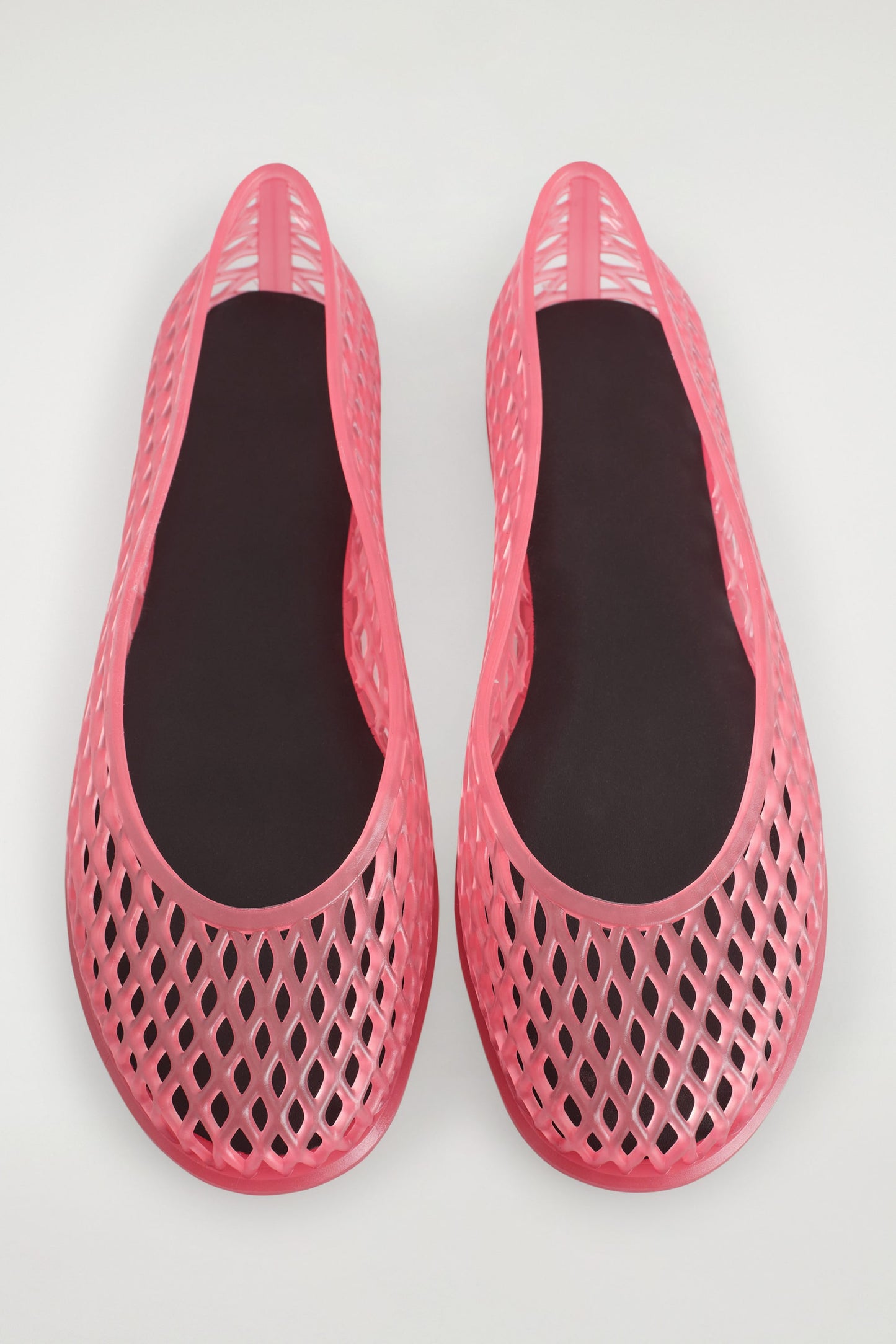 Cut-Out Jelly Ballet Flats