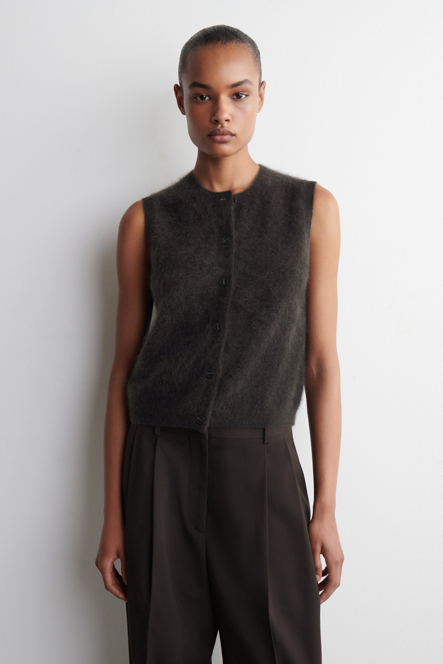 Brushed-Cashmere Waistcoat