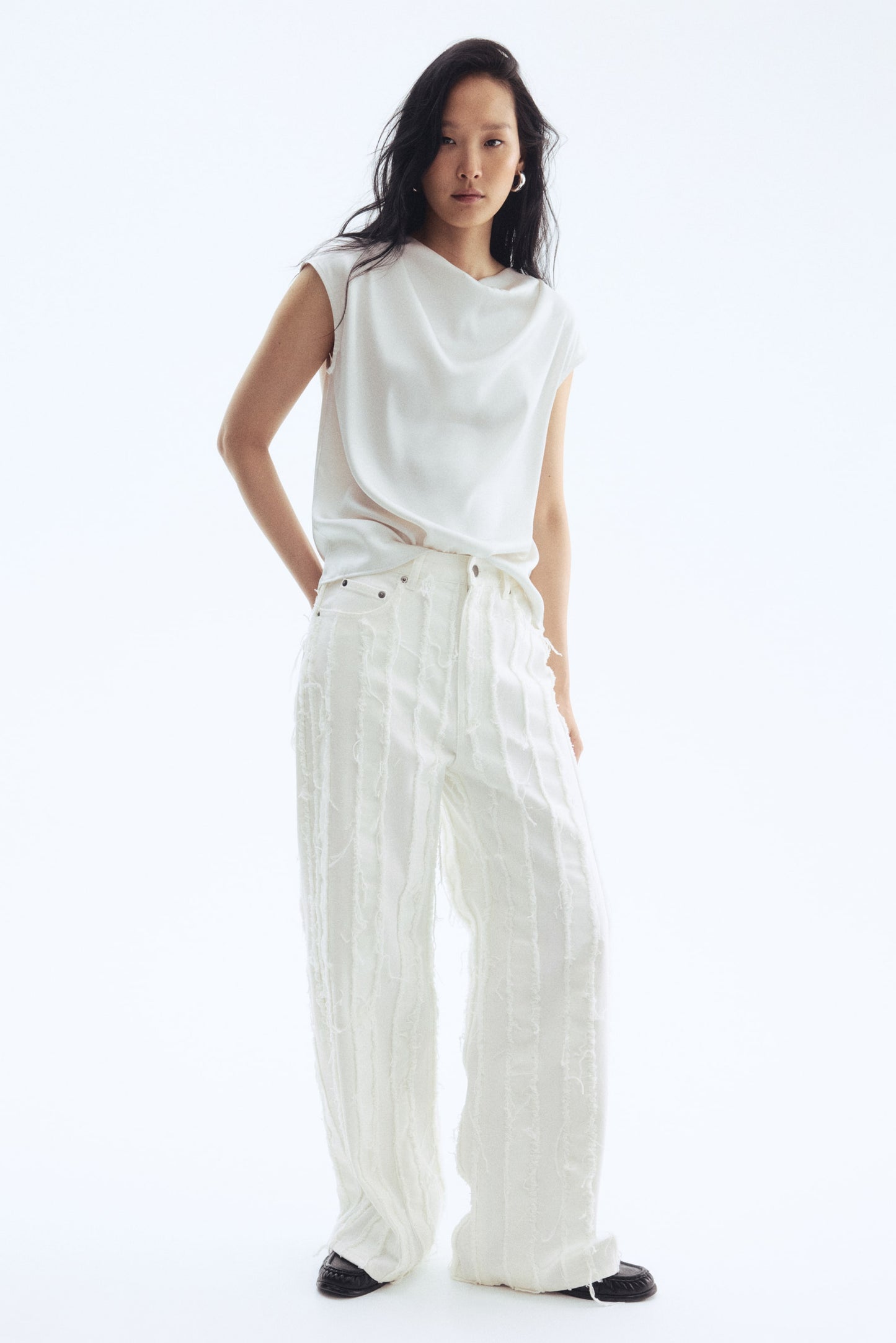 Frayed jeans