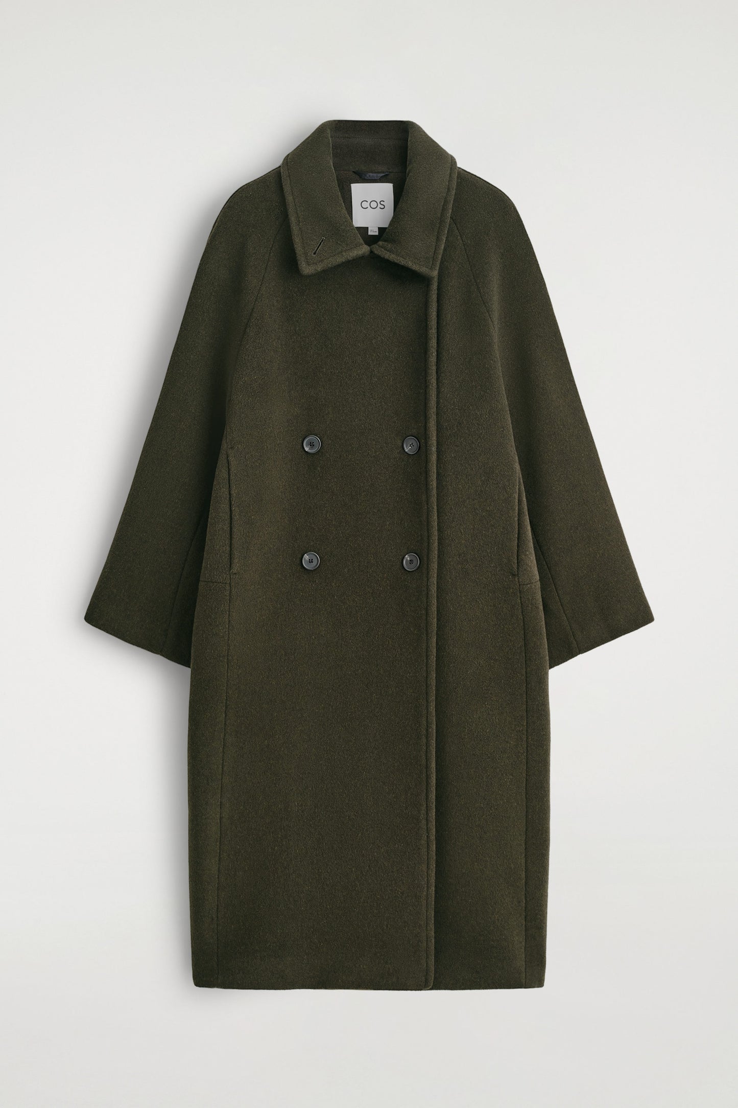 Oversized Double-Breasted Wool Coat