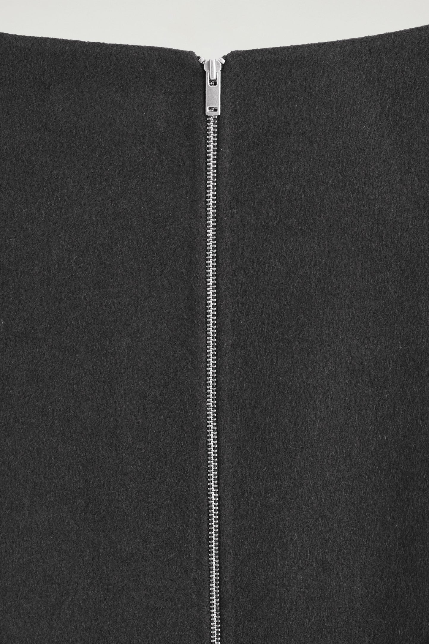 Double-Faced Wool V-Neck Top