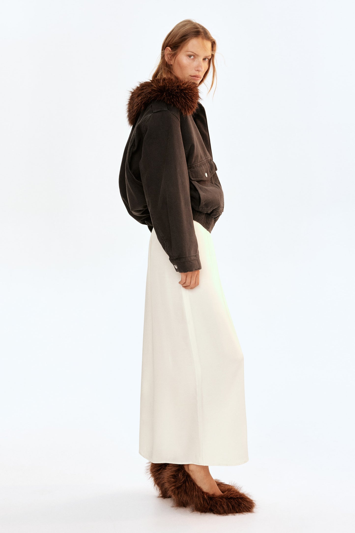 Oversized collared jacket