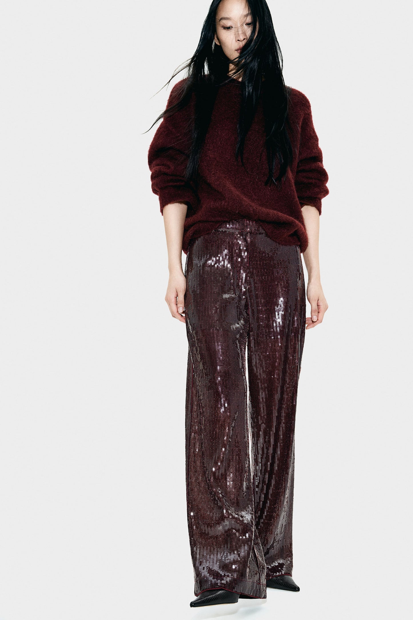 Sequined trousers