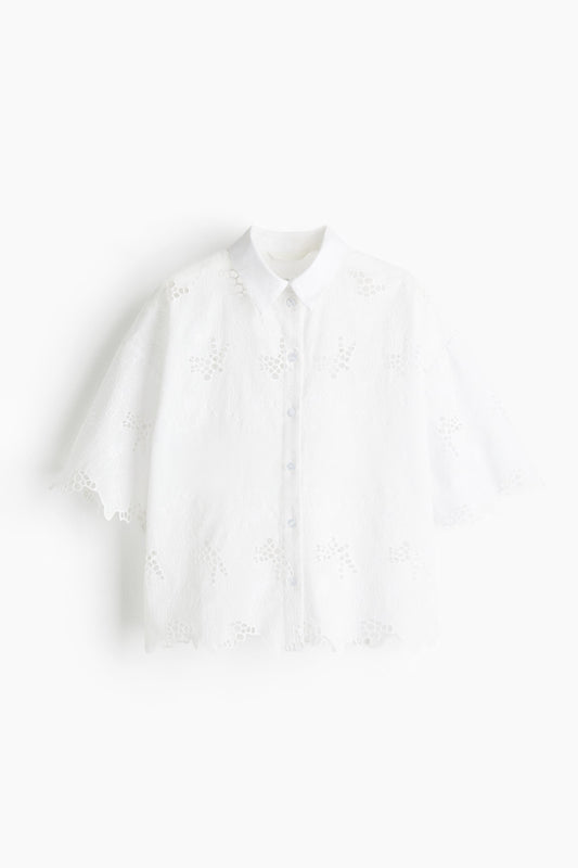 Broderie anglaise shirt