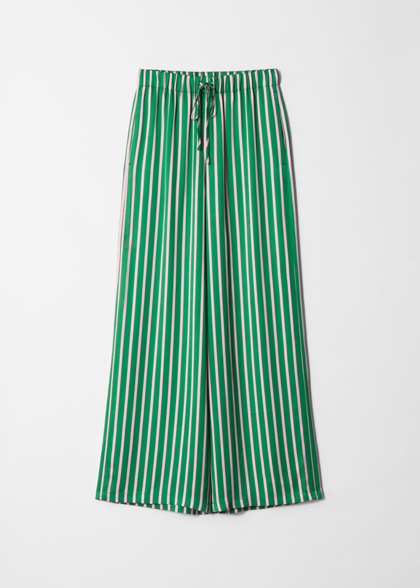 Drawstring Satin Trousers