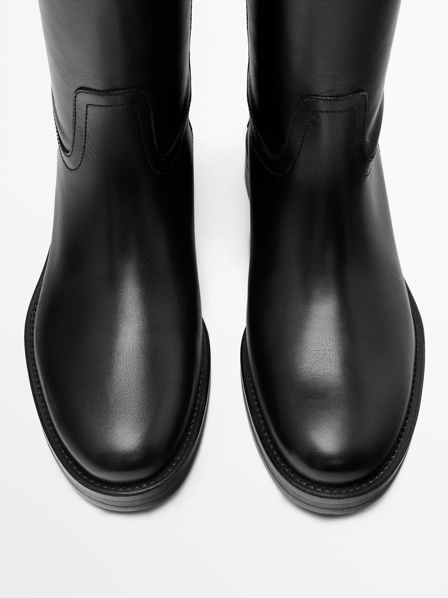 Leather riding boots