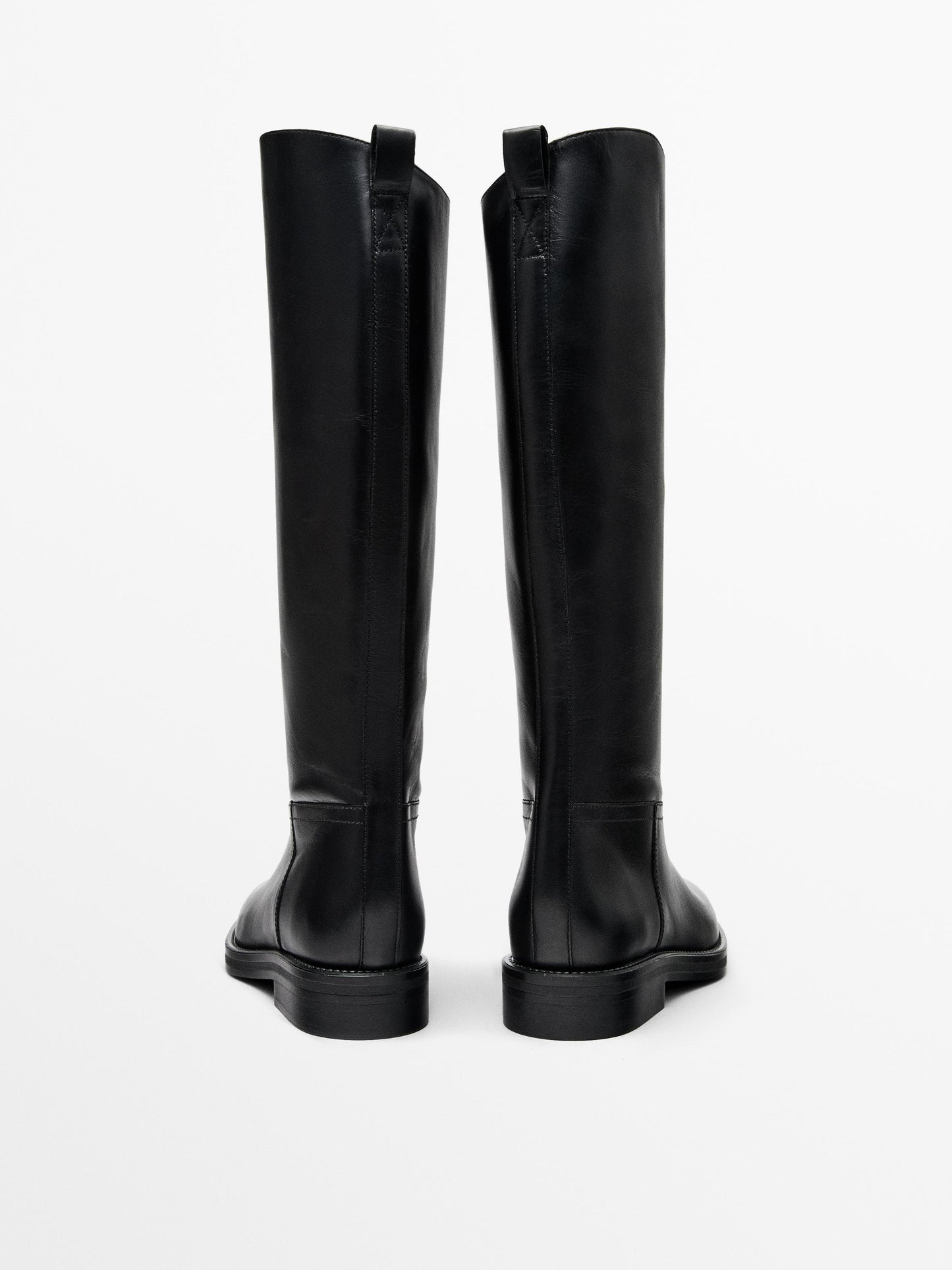 Leather riding boots