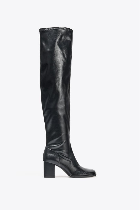 High-Leg Heeled Boots
