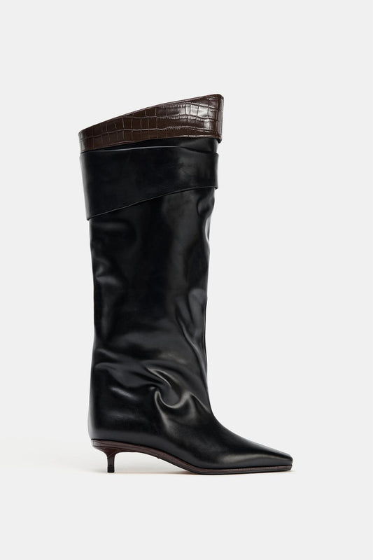 Limited Edition Leather Knee-High Boots