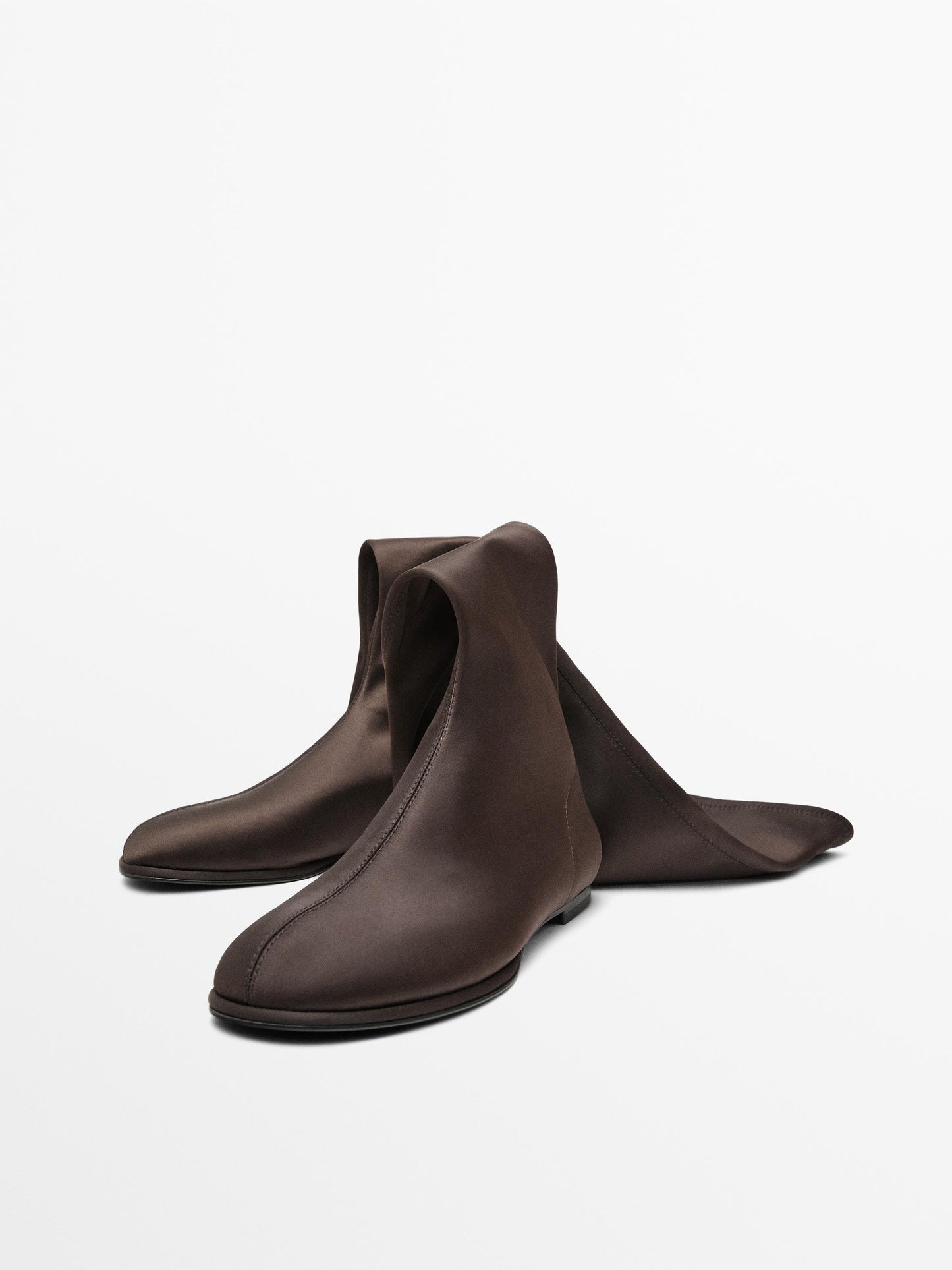 Satin stretch boots