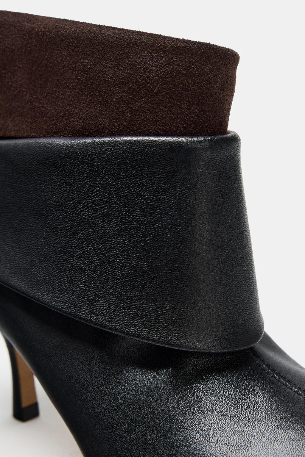 Limited Edition Leather High-Heel Ankle Boots