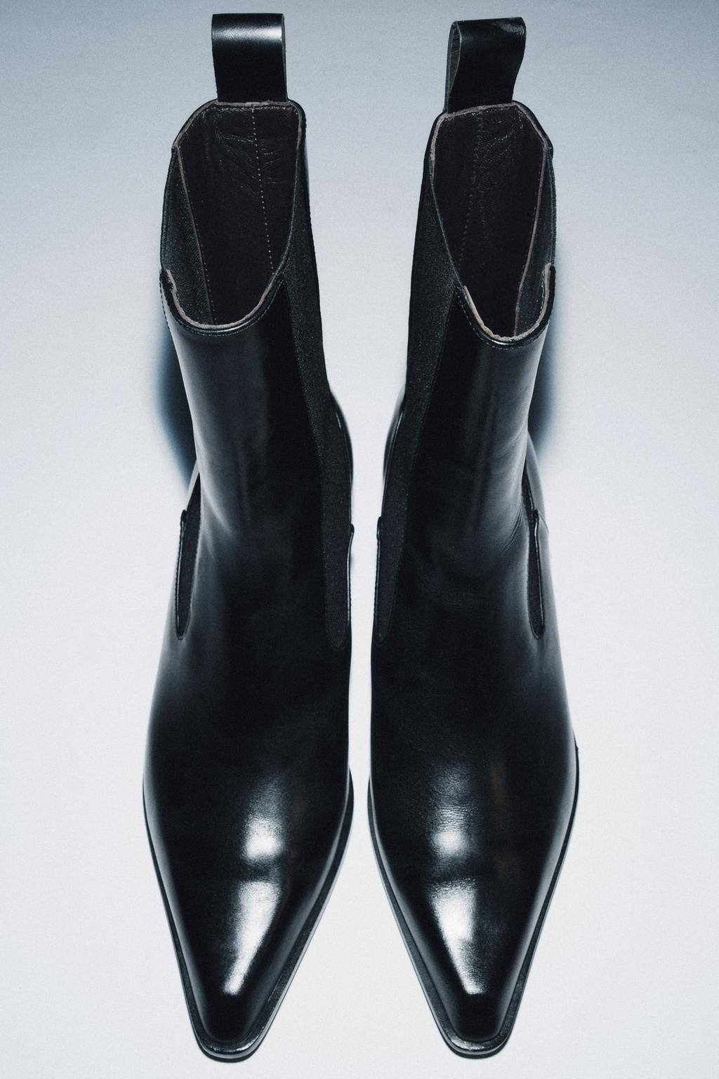 Limited Edition Leather Kitten Heel Ankle Boots