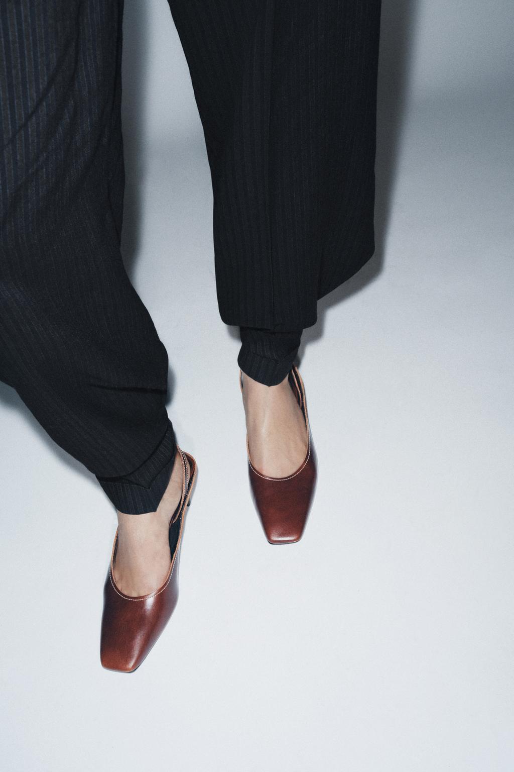 Leather Slingback Shoes Limited Edition