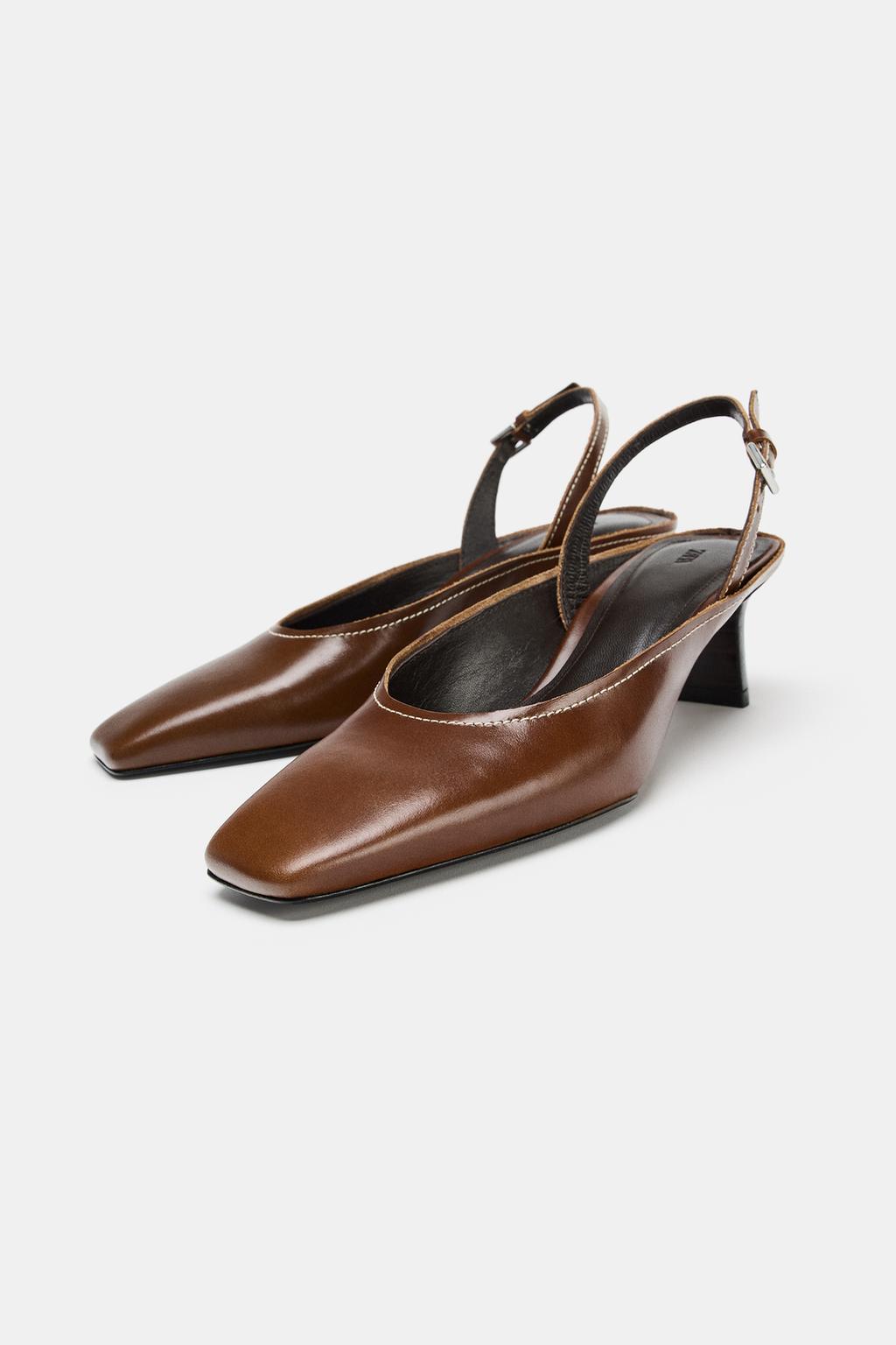 Leather Slingback Shoes Limited Edition