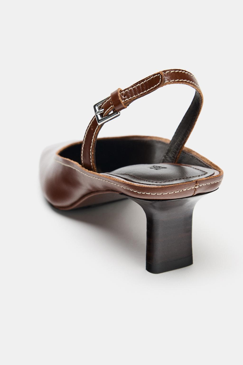 Leather Slingback Shoes Limited Edition