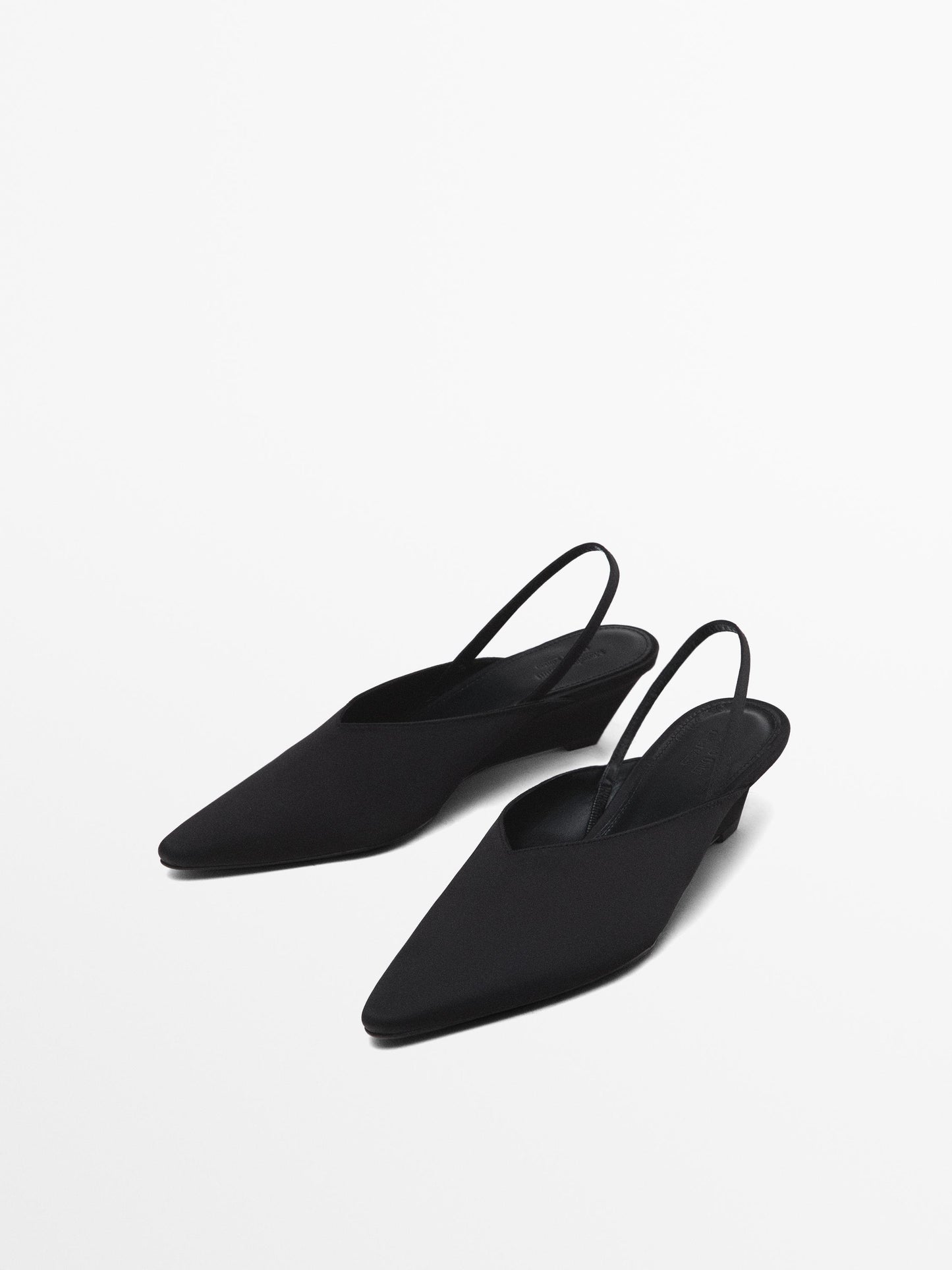 Satin wedges