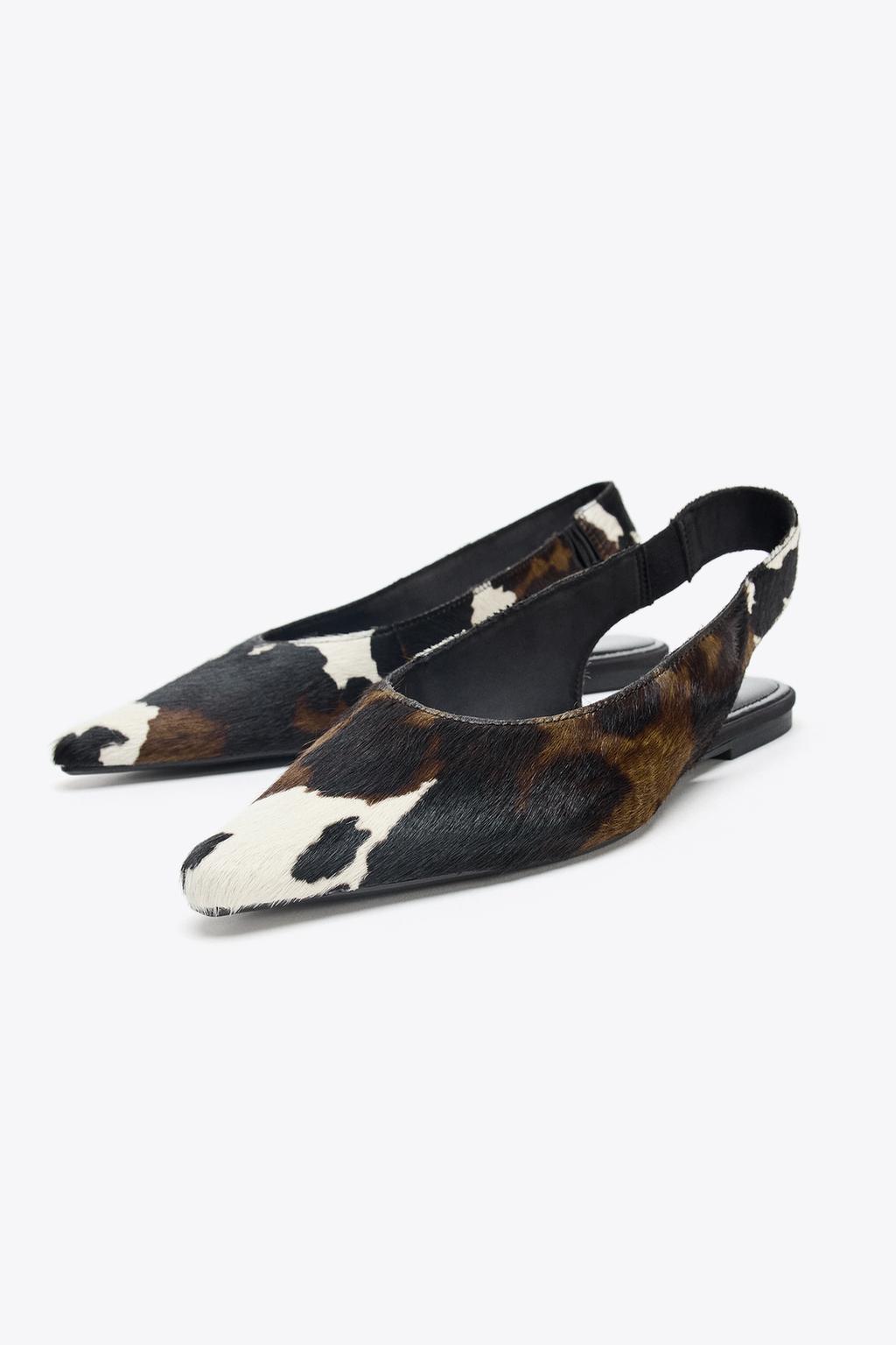 Leather Slingback Ballet Flats