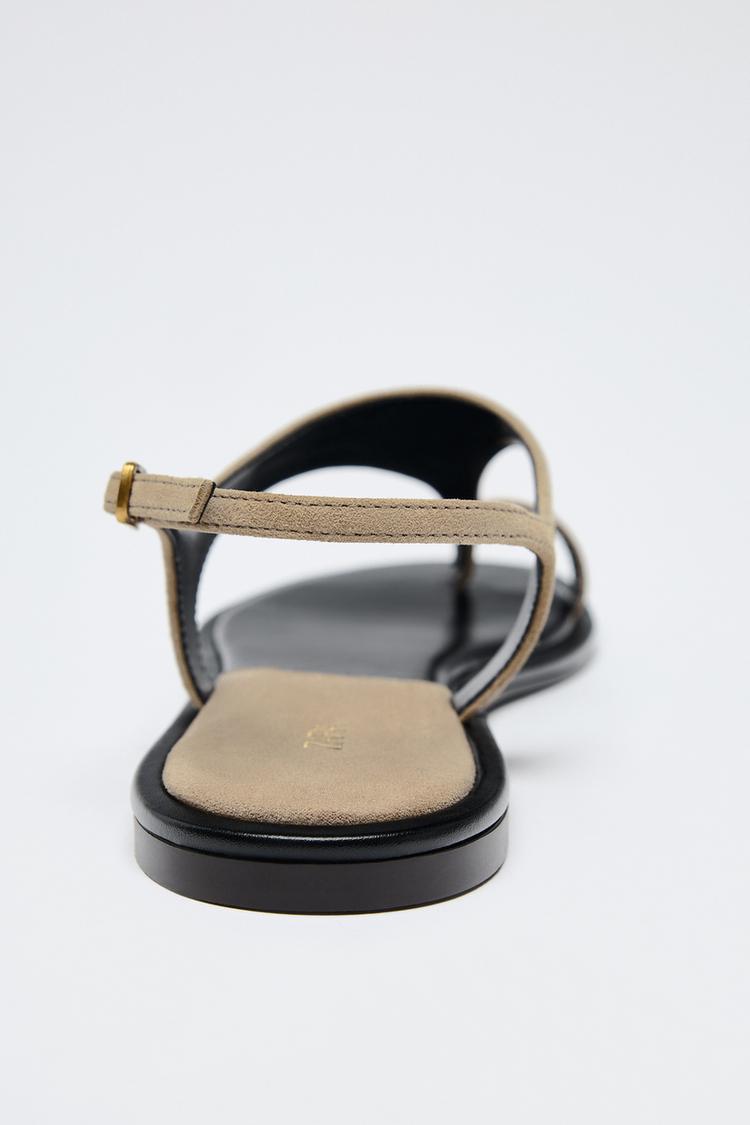 Suede Toe Sandals