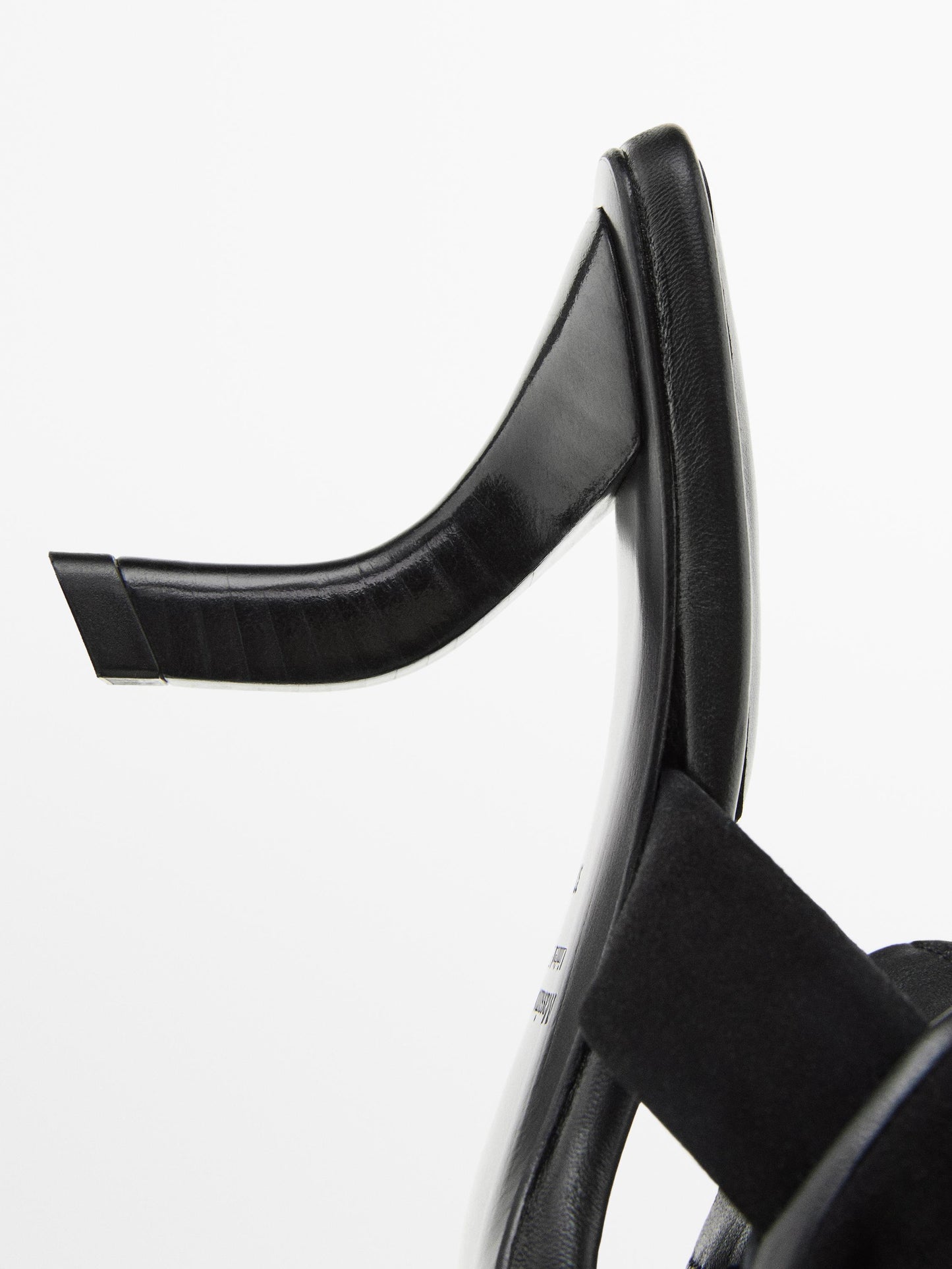 Suede high-heel sandals with tie detail
