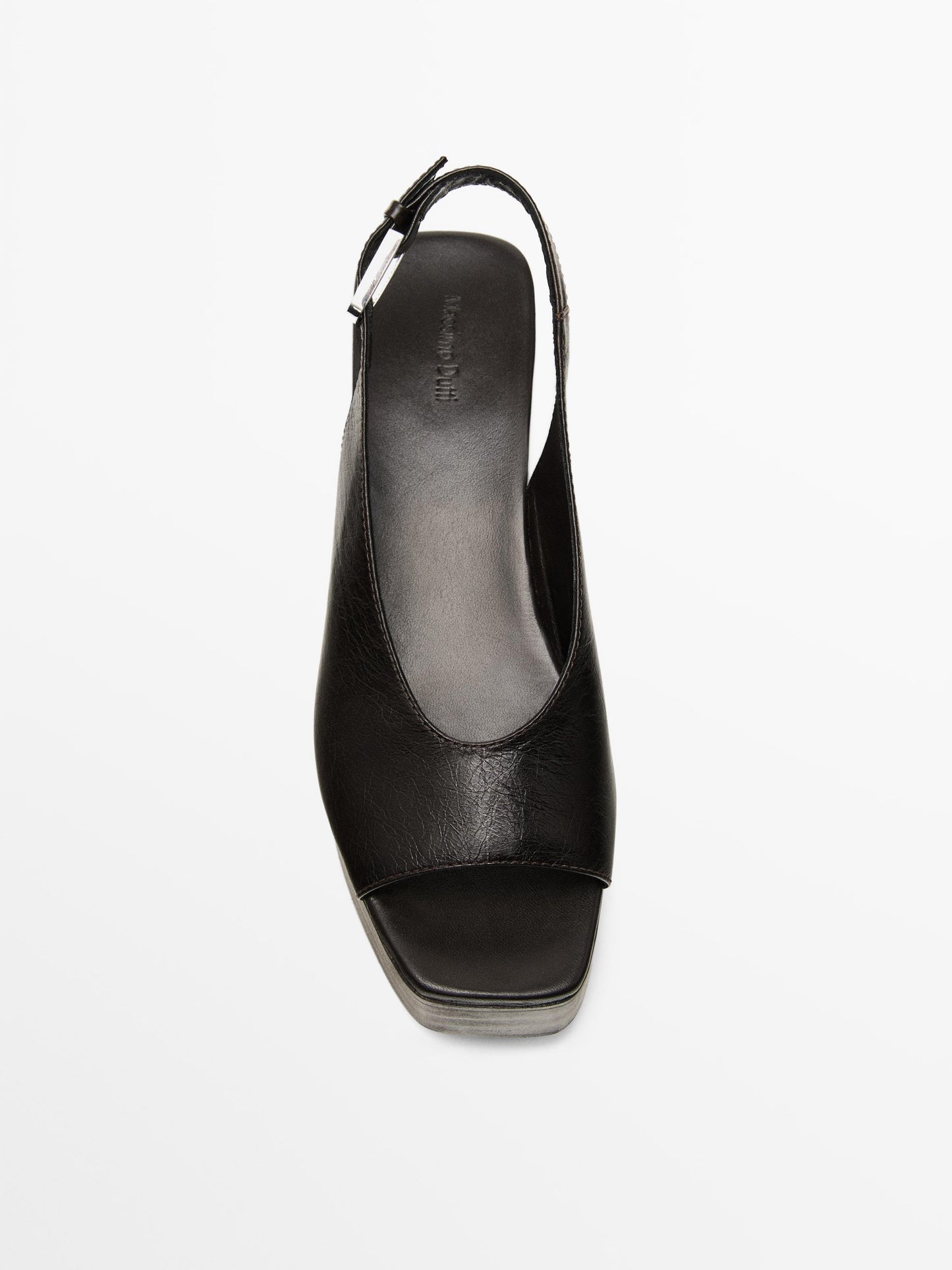 Wooden wedge mule sandals