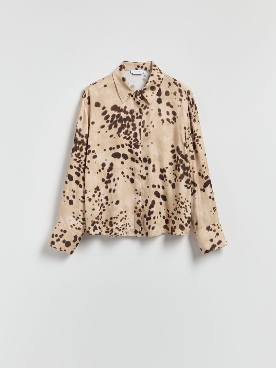 Patterned viscose shirt