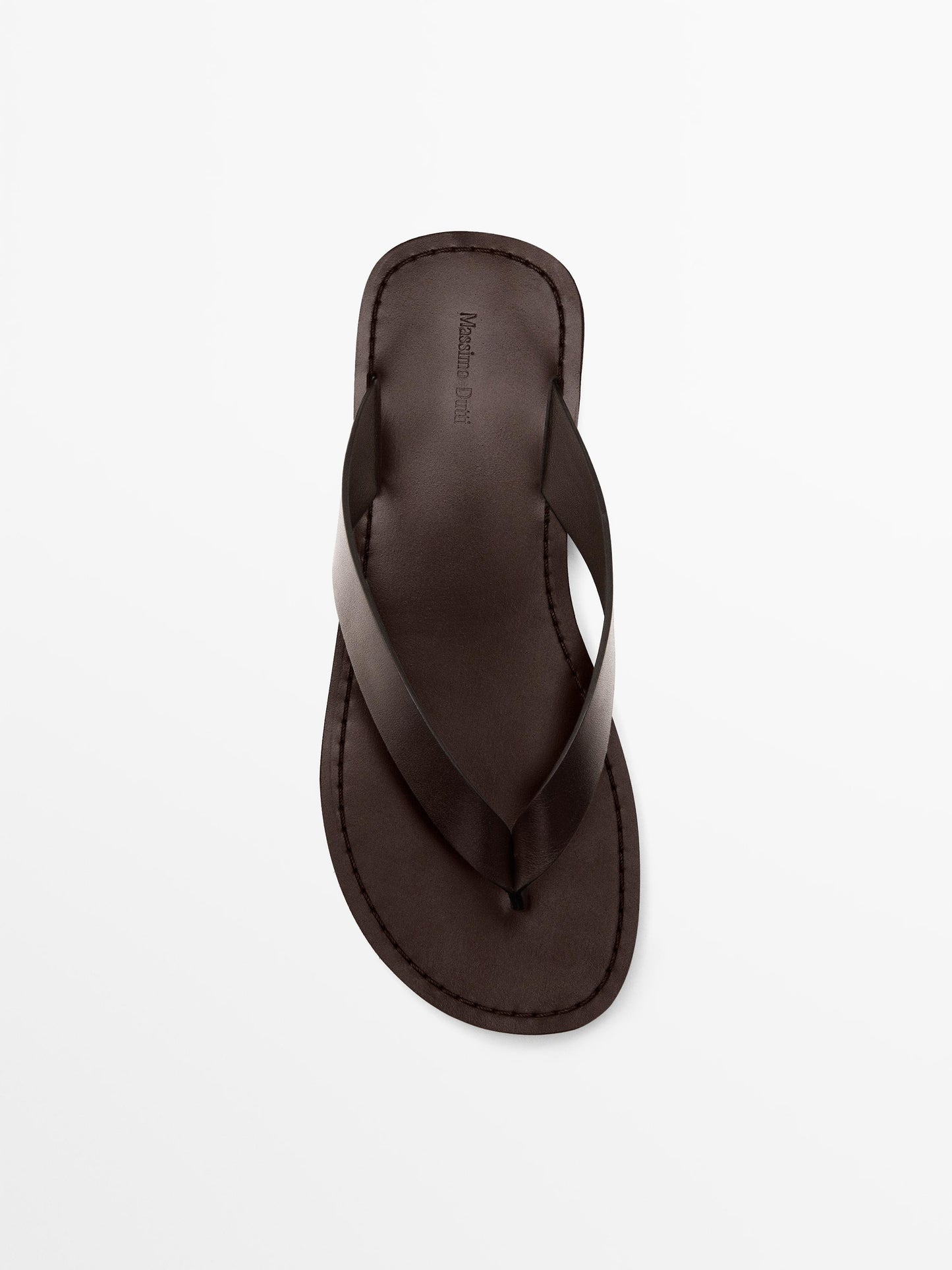 Flat leather sandals