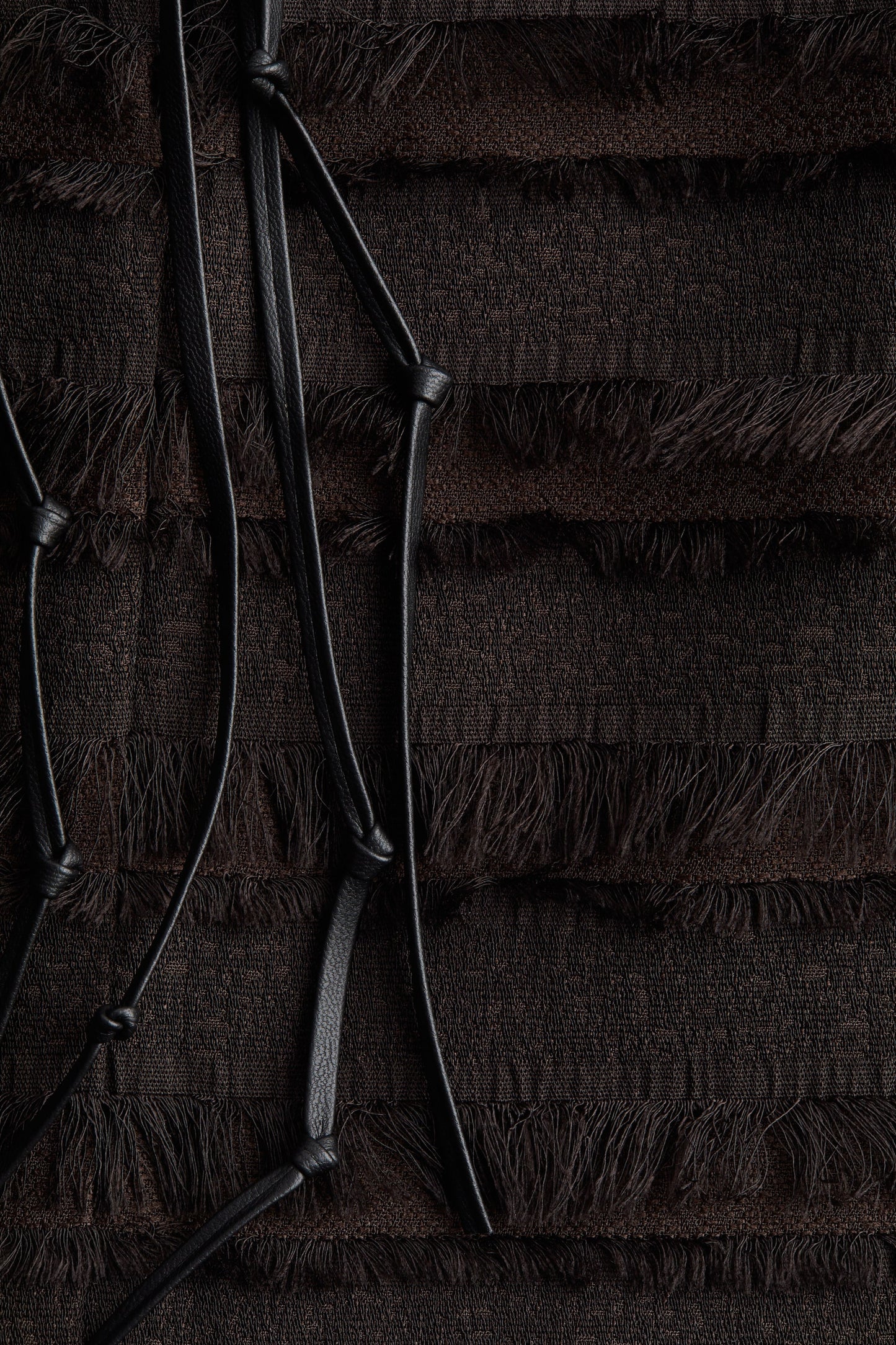 Fringe-trimmed top