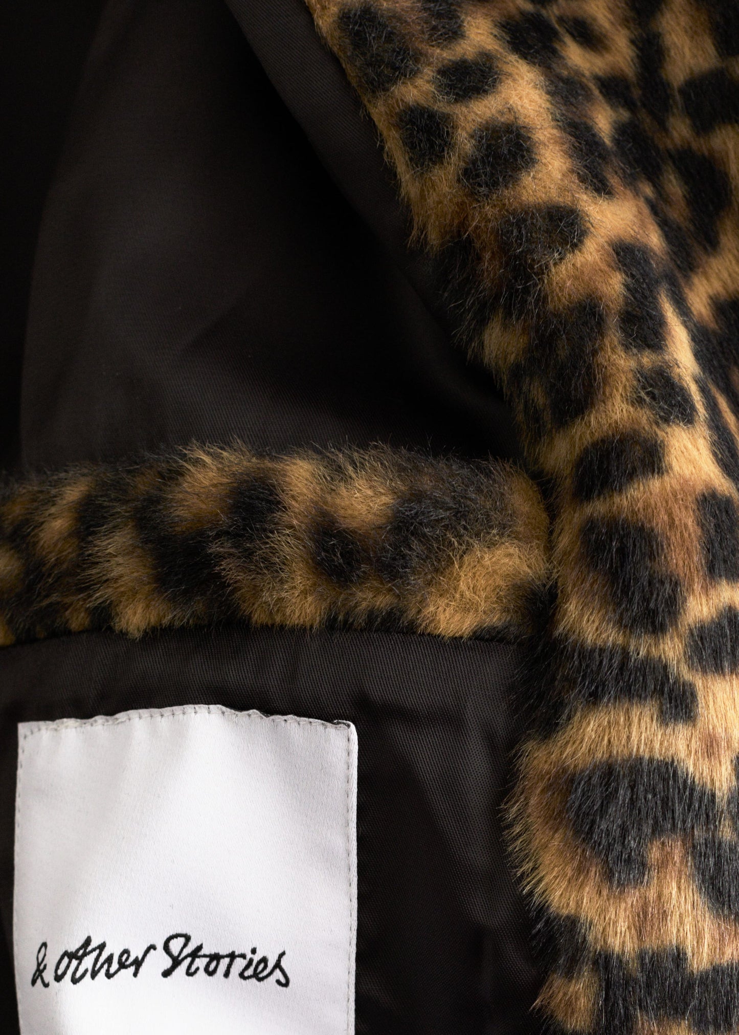 Faux Fur Leopard Coat