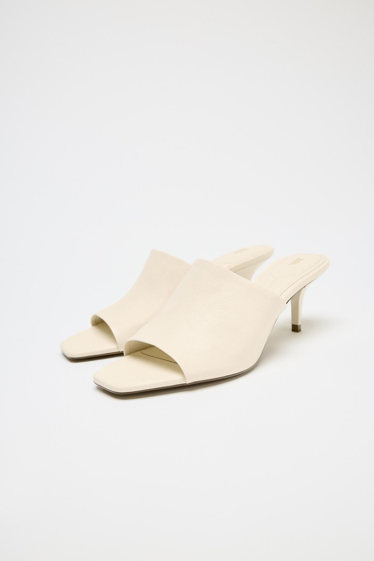 Leather mules