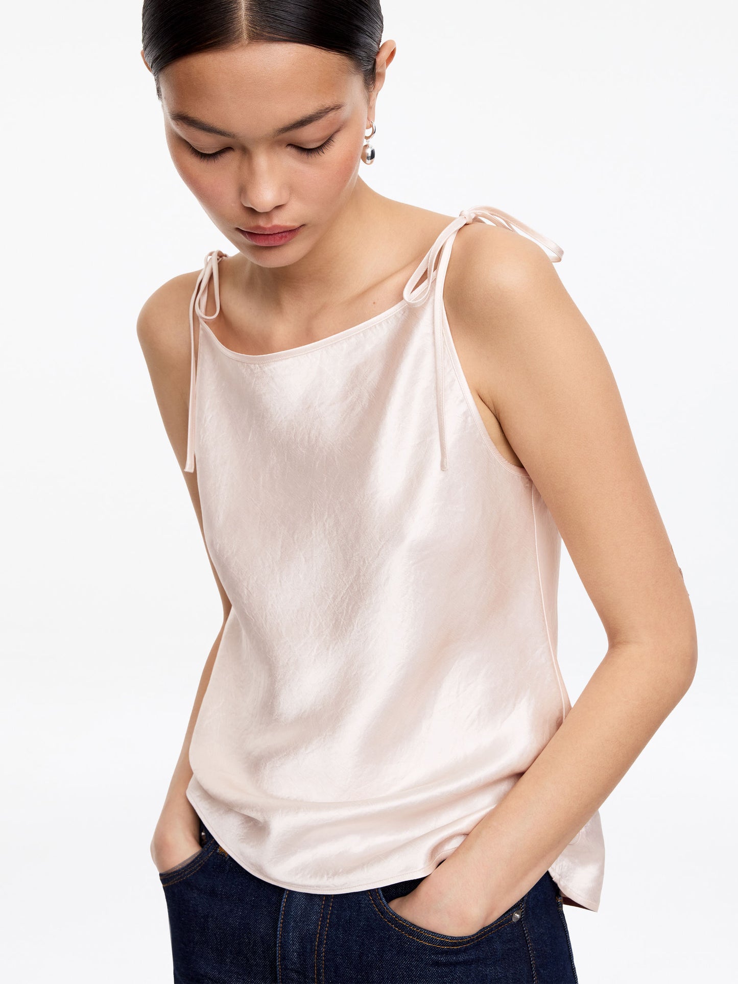 Crushed Satin Top