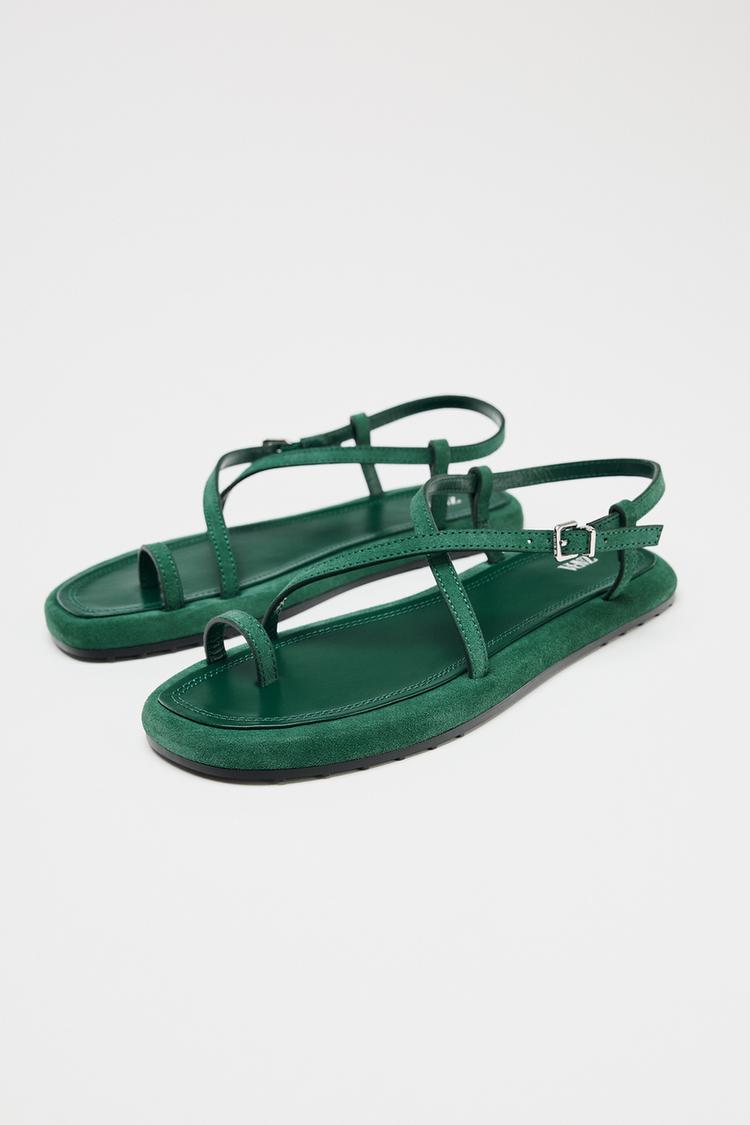 Leather Strappy Sandals