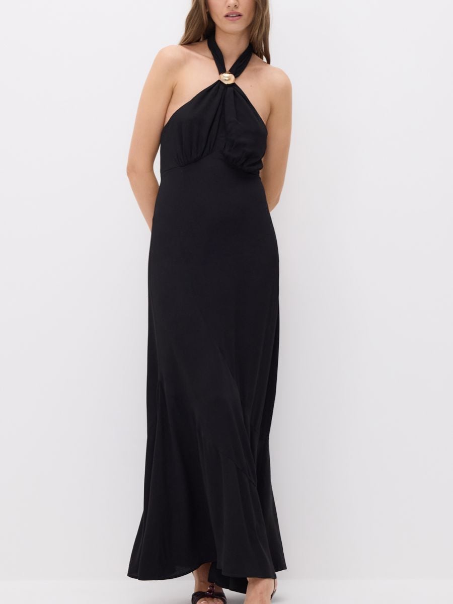 Dress with halter neck