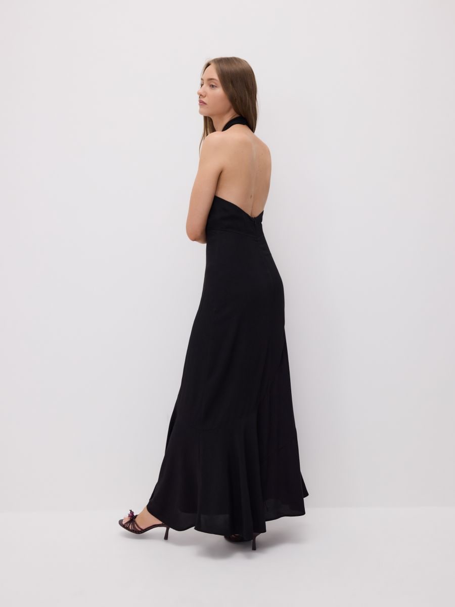 Dress with halter neck