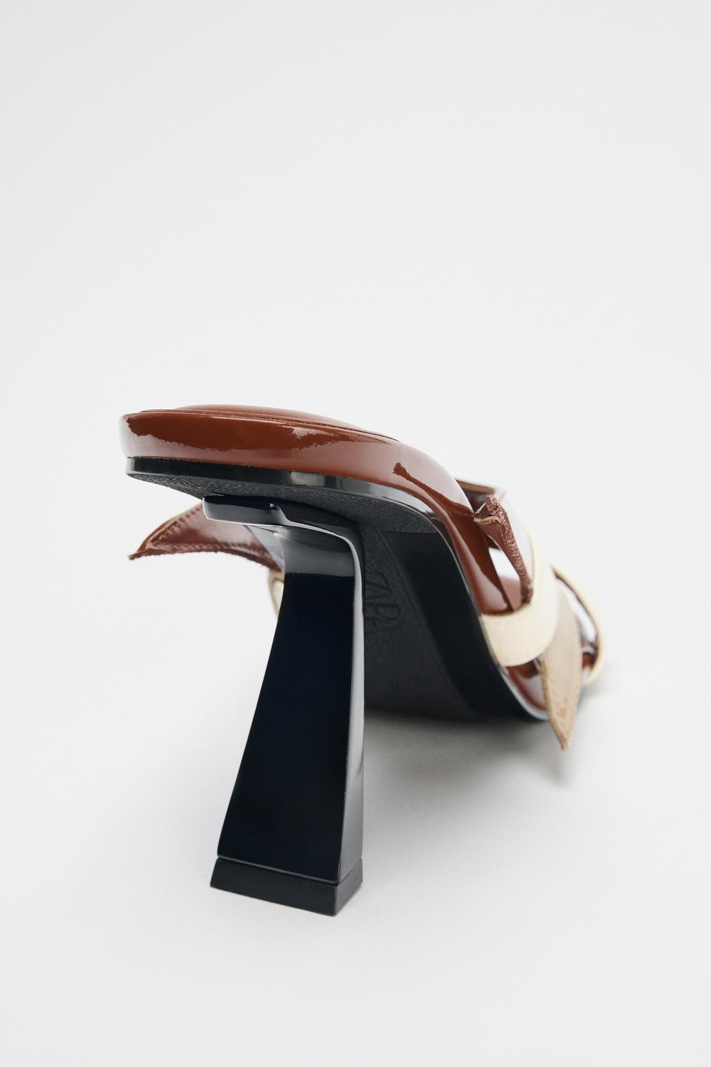 Asymmetric Heeled Sandals